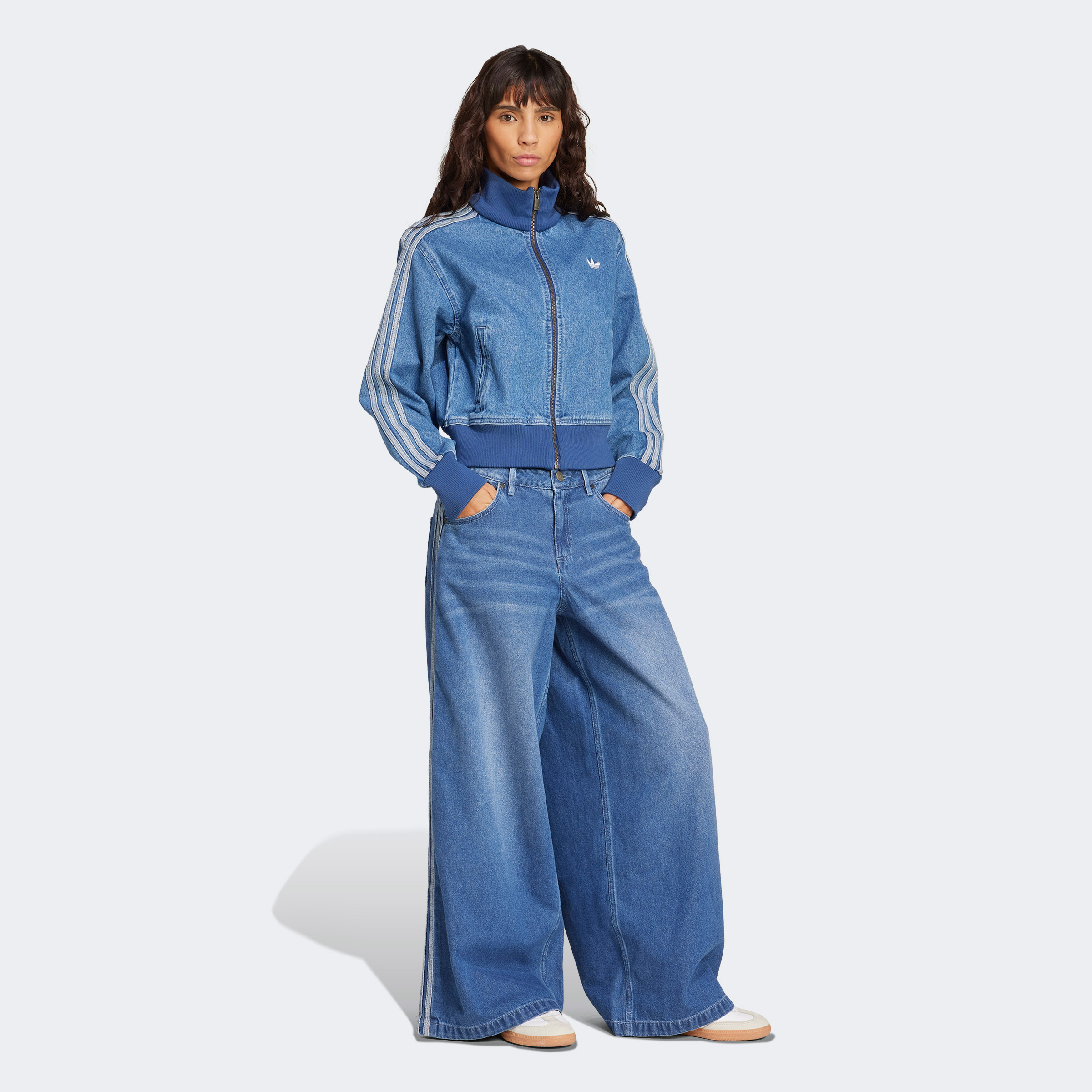 adidas Adicolor Denim Adilenum Kadın Mavi Pantolon
