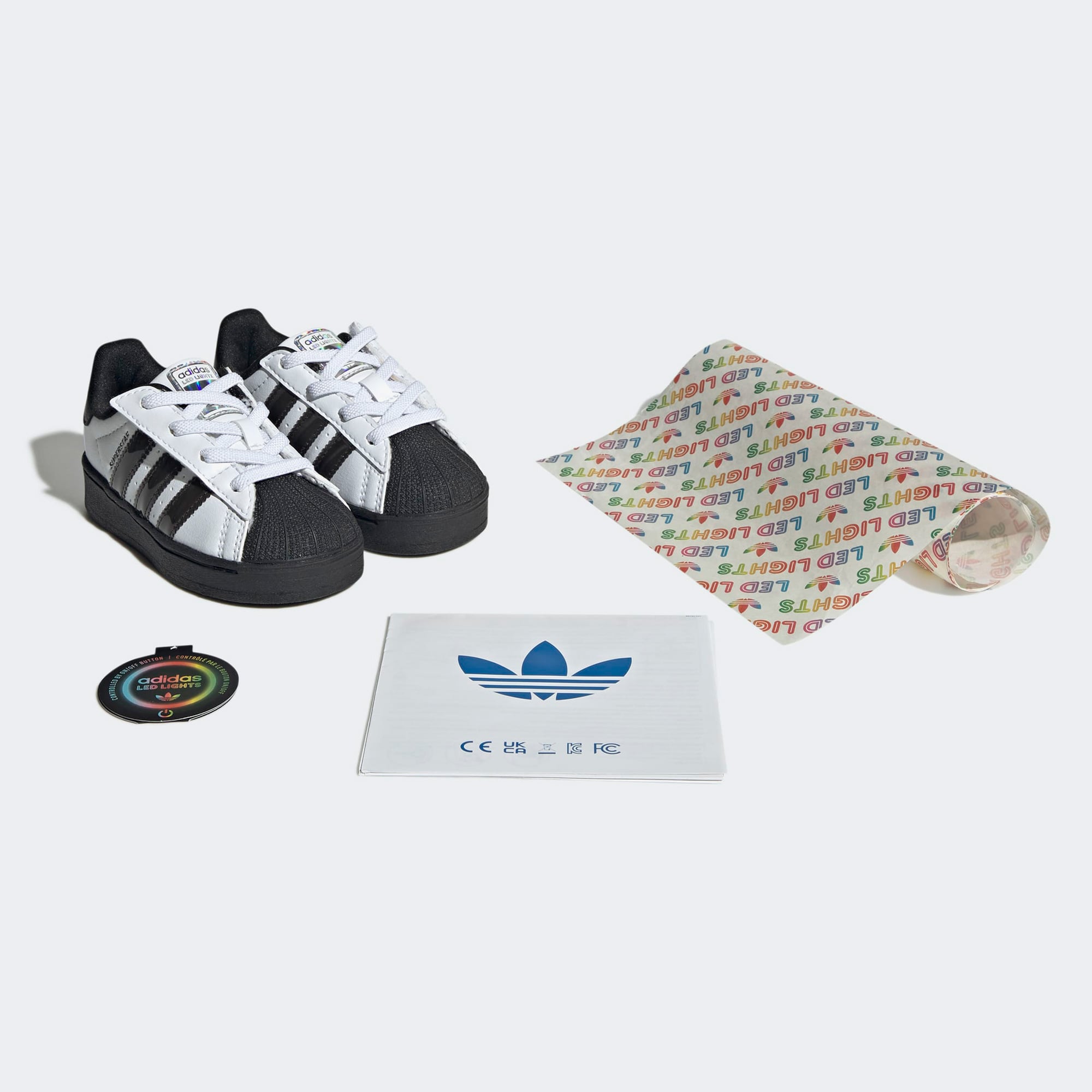 adidas Superstar Led Lights Bebek Beyaz Işıklı Spor Ayakkabı