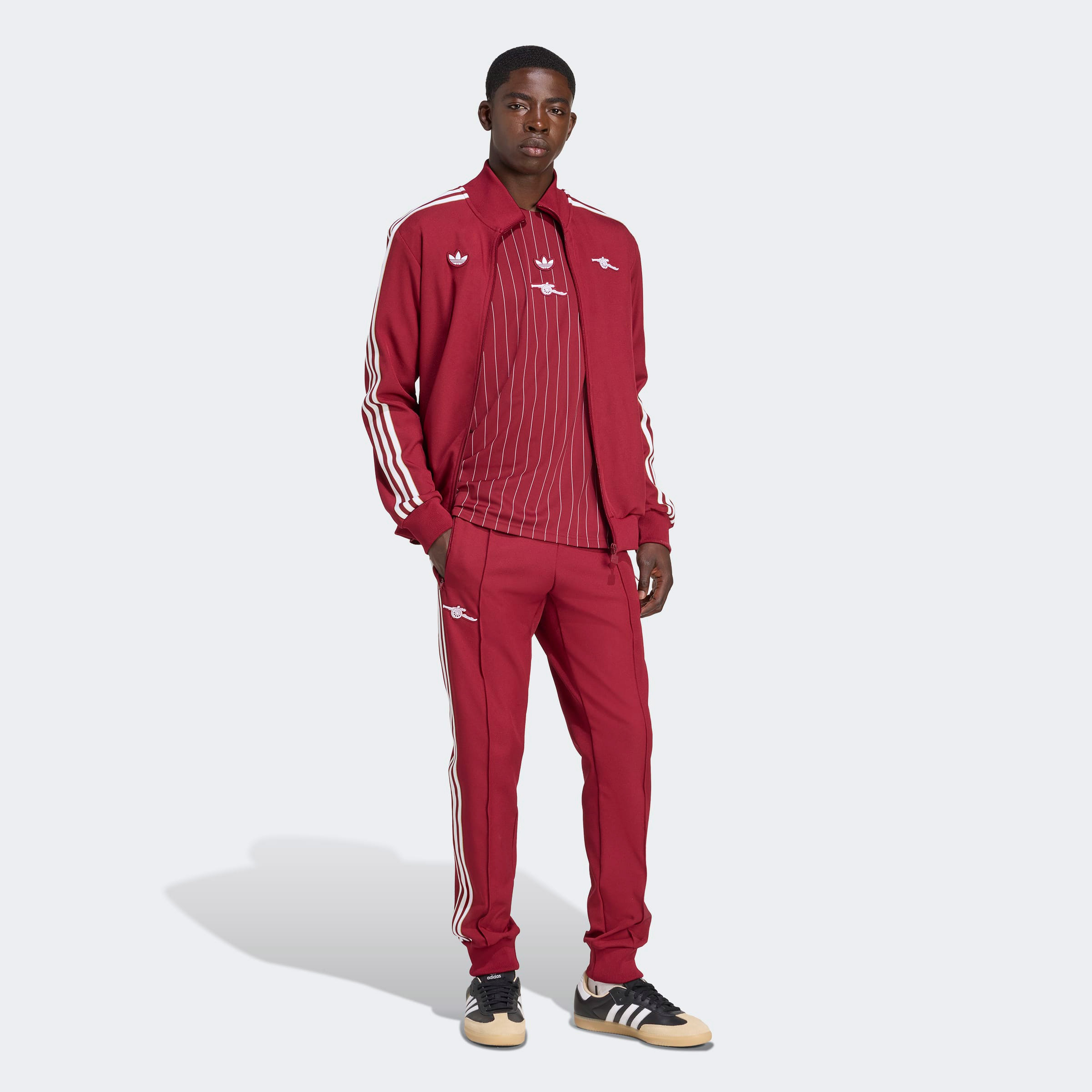 adidas Arsenal Terrace Icons Bordo Kırmızı Eşofman Altı