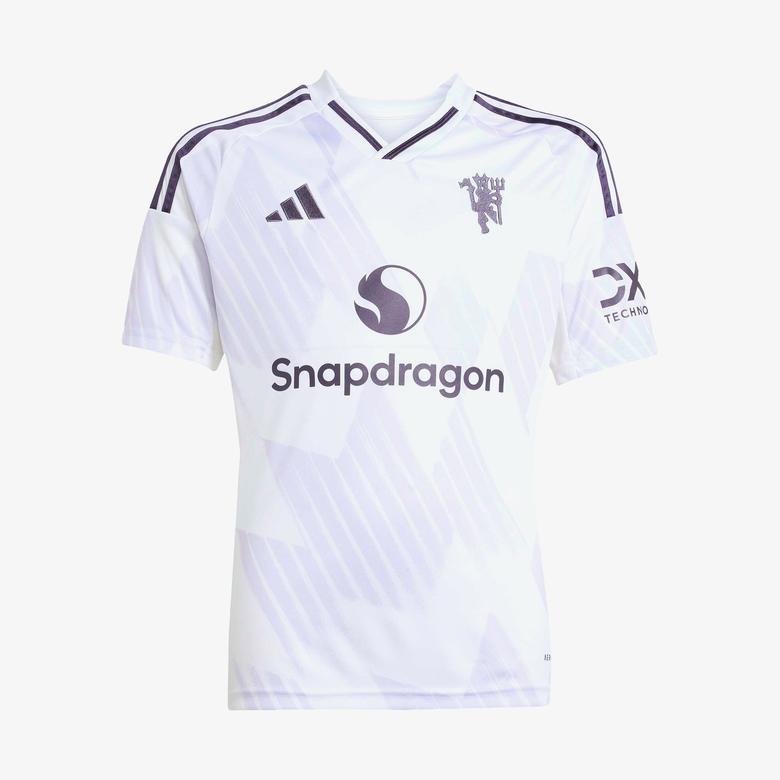 adidas Manchester United 25/26 Çocuk Beyaz Deplasman Forması