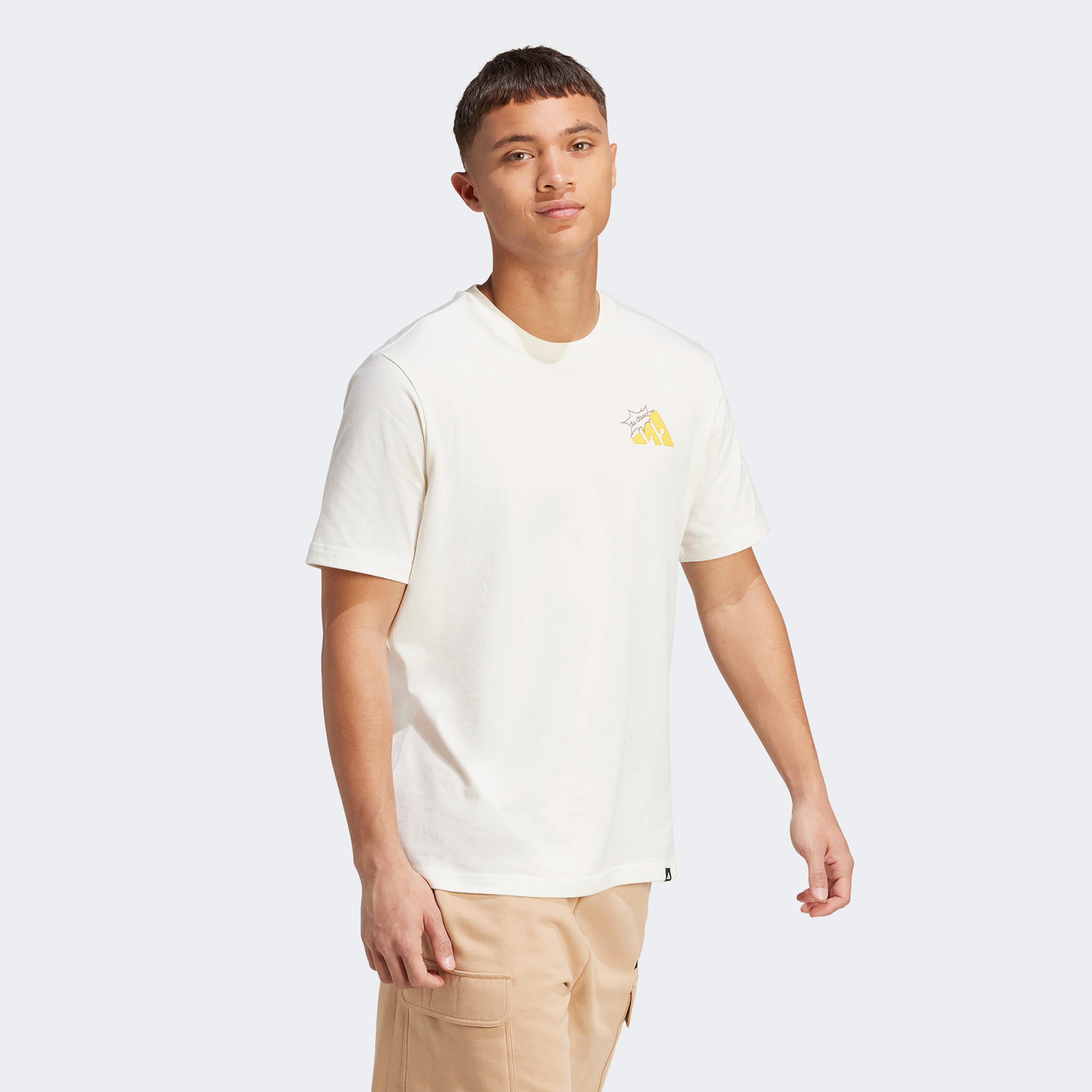 adidas M Cheese Erkek Beyaz T-Shirt
