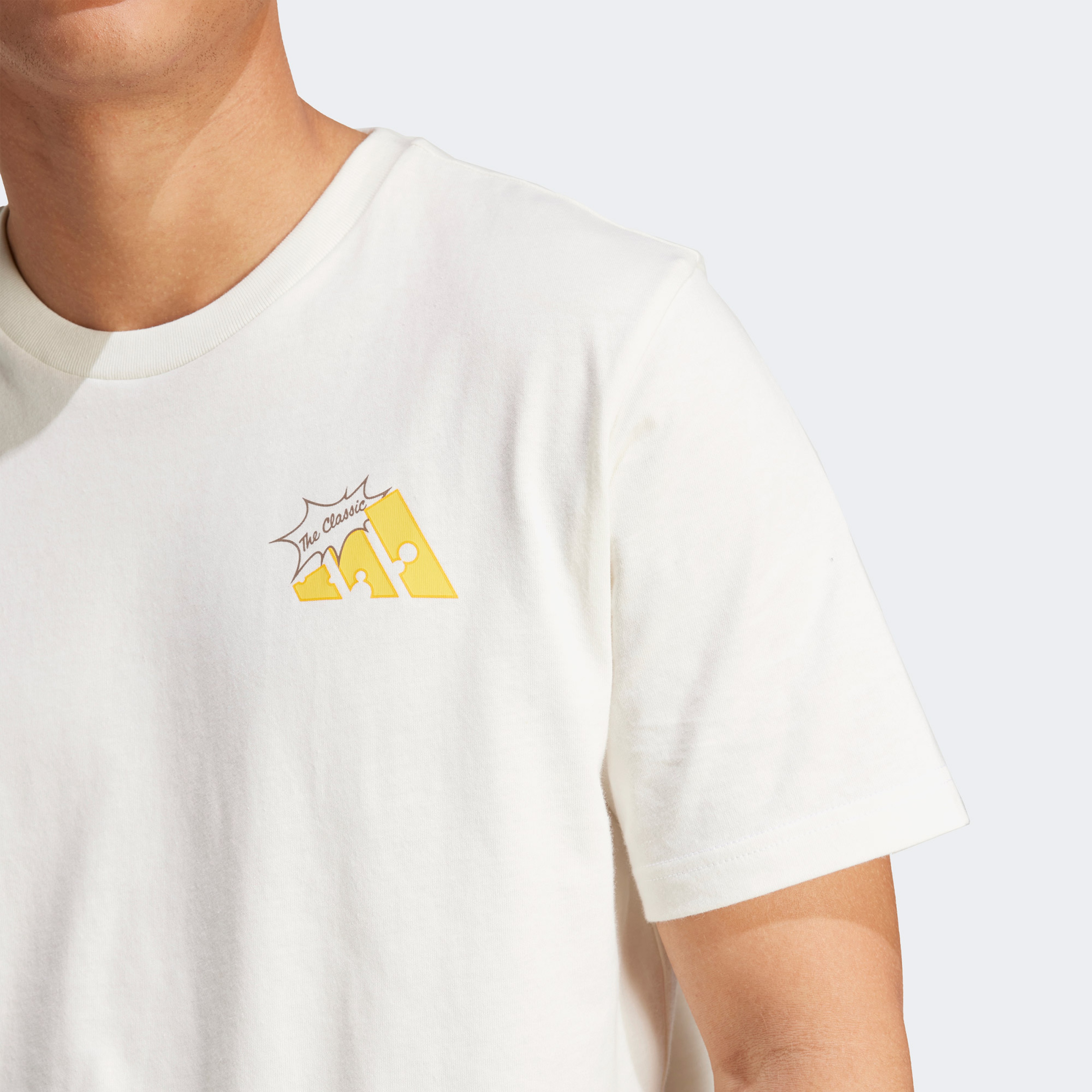 adidas M Cheese Erkek Beyaz T-Shirt