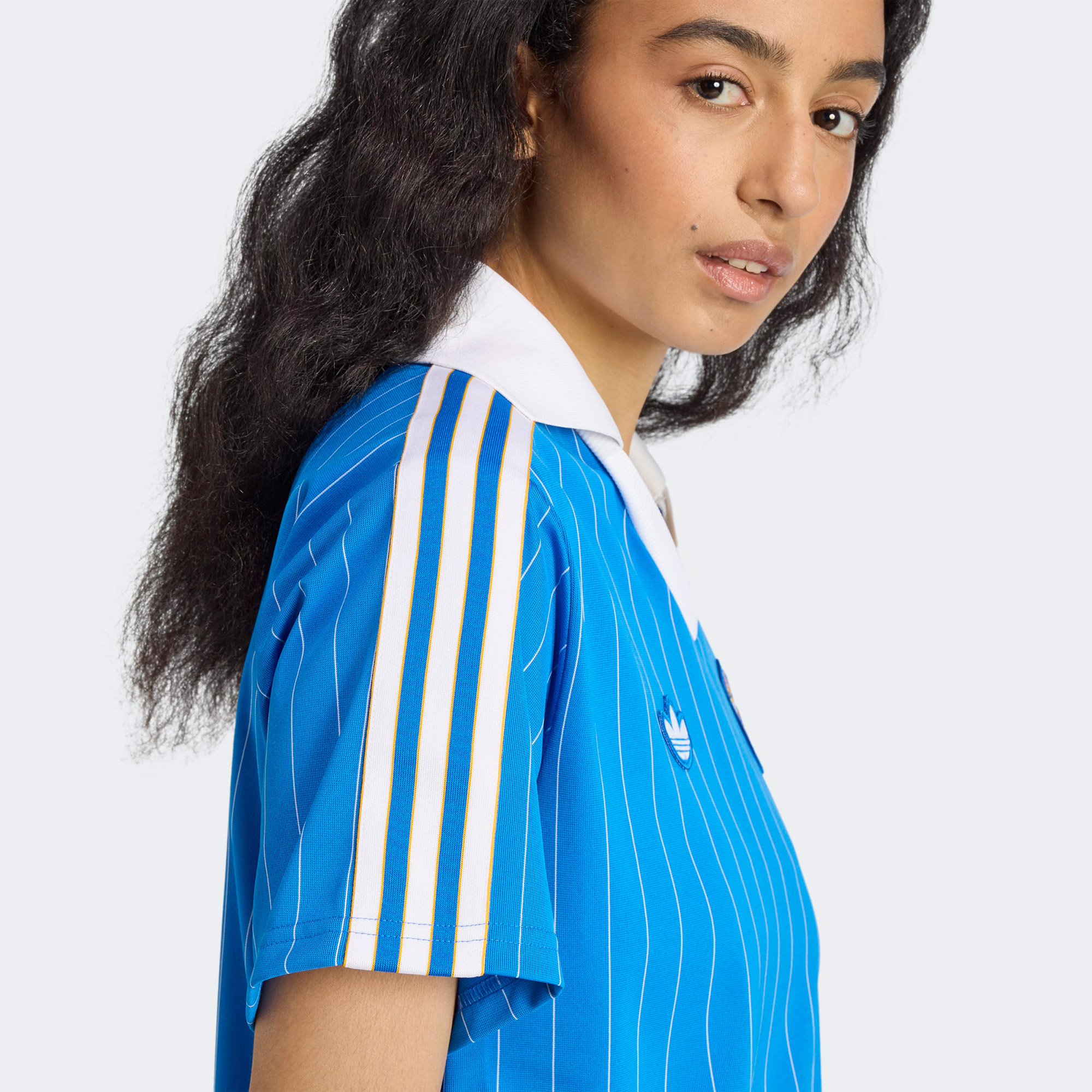 adidas Real Madrid Terrace Icons Kadın Mavi Elbise