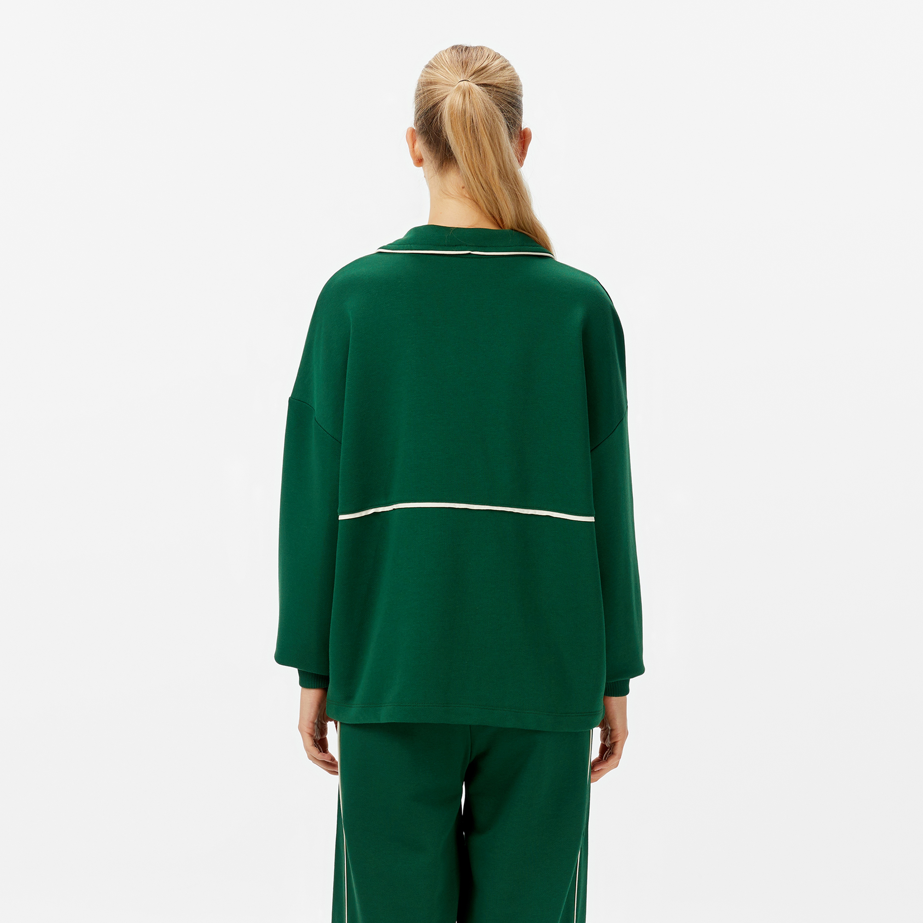 New Balance WNC3402 Kadın Yeşil Sweatshirt