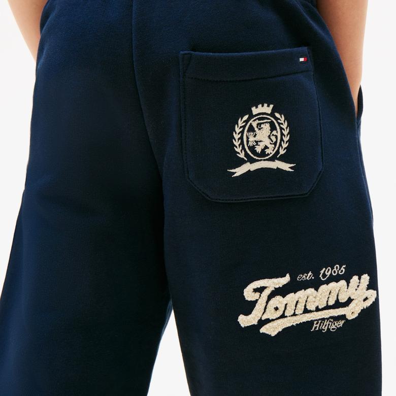 Tommy Hilfiger Varsity Graphic Çocuk Lacivert Eşofman Altı