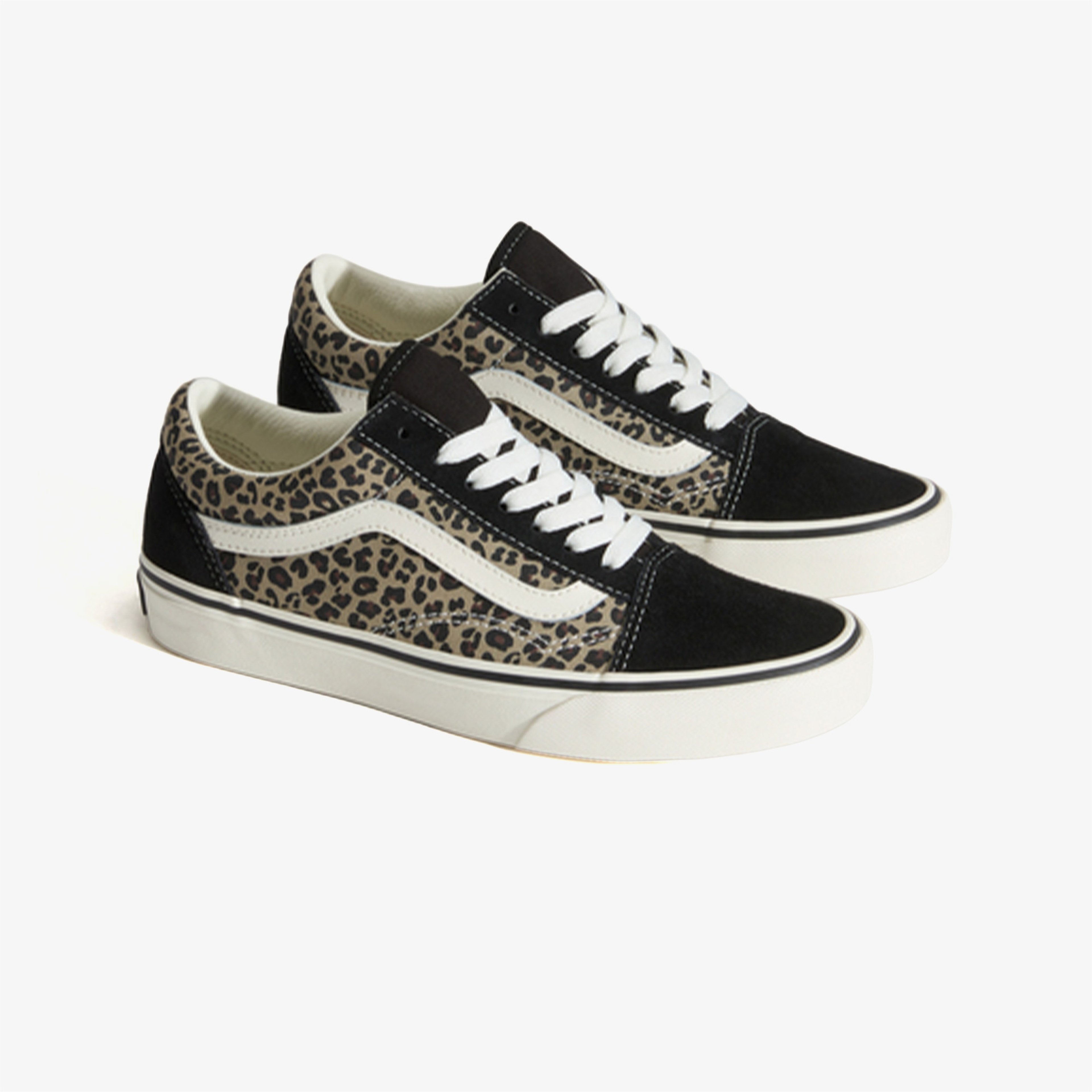 Vans Old Skool Kadın Siyah/Leopar Sneaker