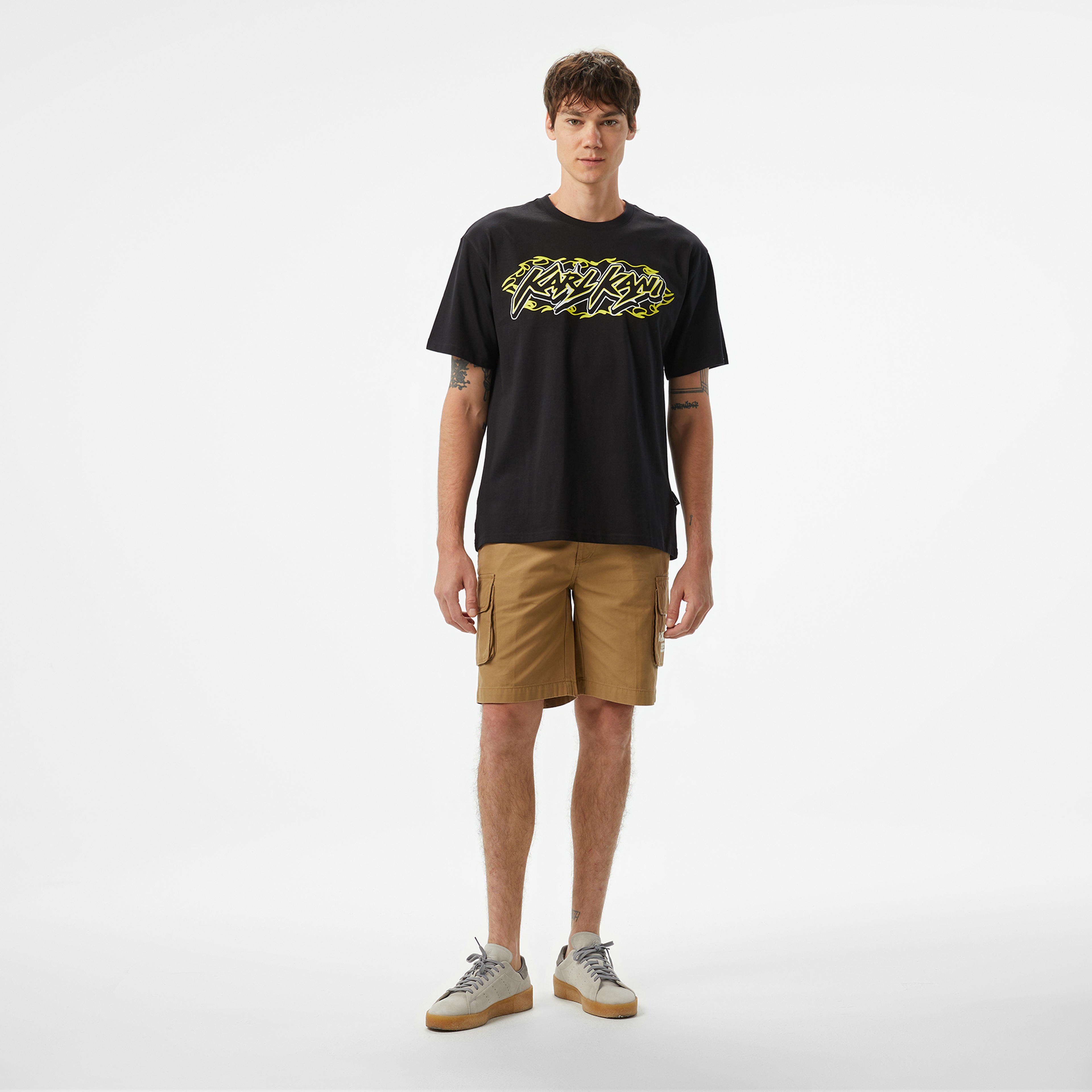 Karl Kani Woven Signature Airbush Amor Erkek Beyaz T-Shirt