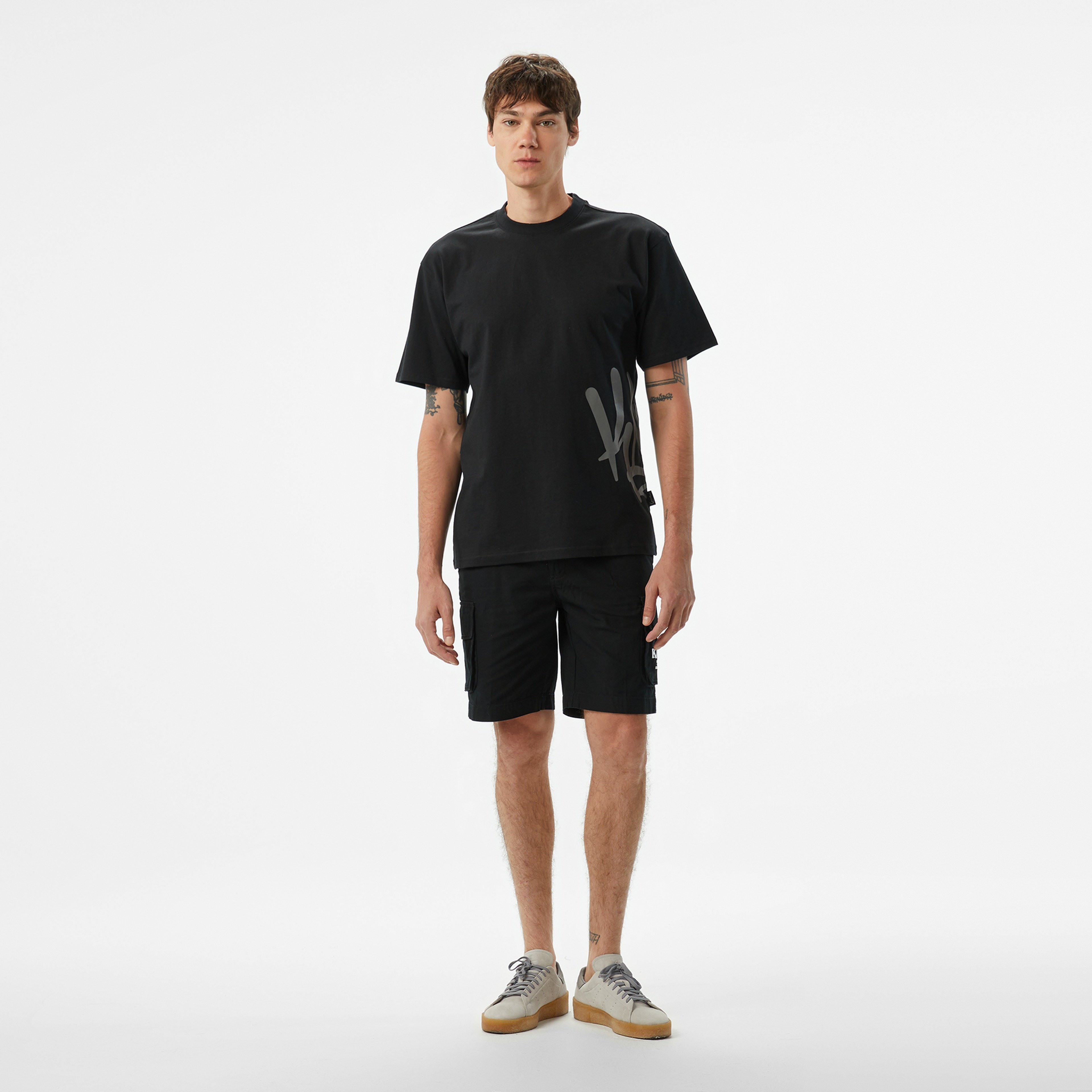 Karl Kani Woven Signature Erkek Siyah T-Shirt