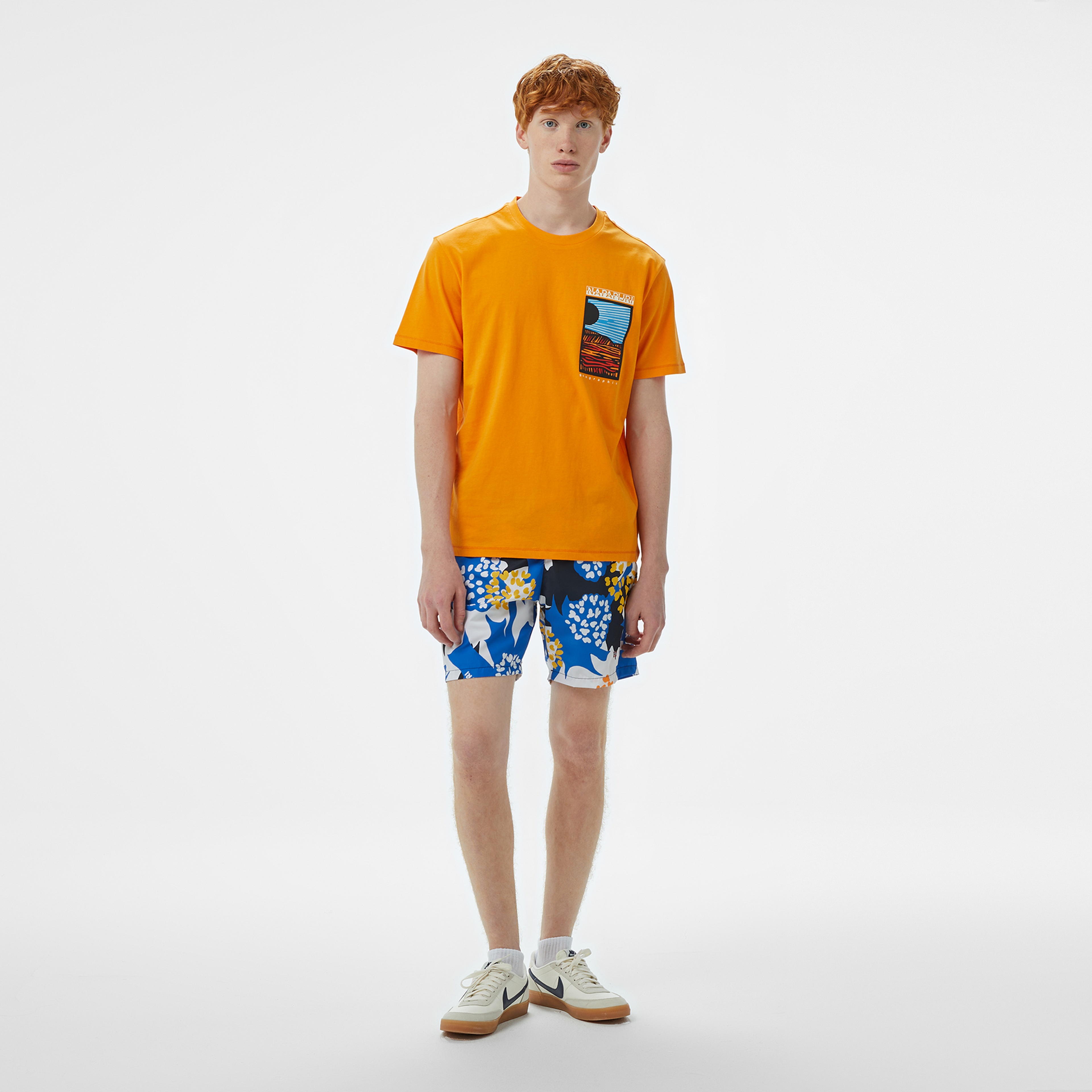 Napapijri S-Valdor SS Erkek Turuncu T-Shirt