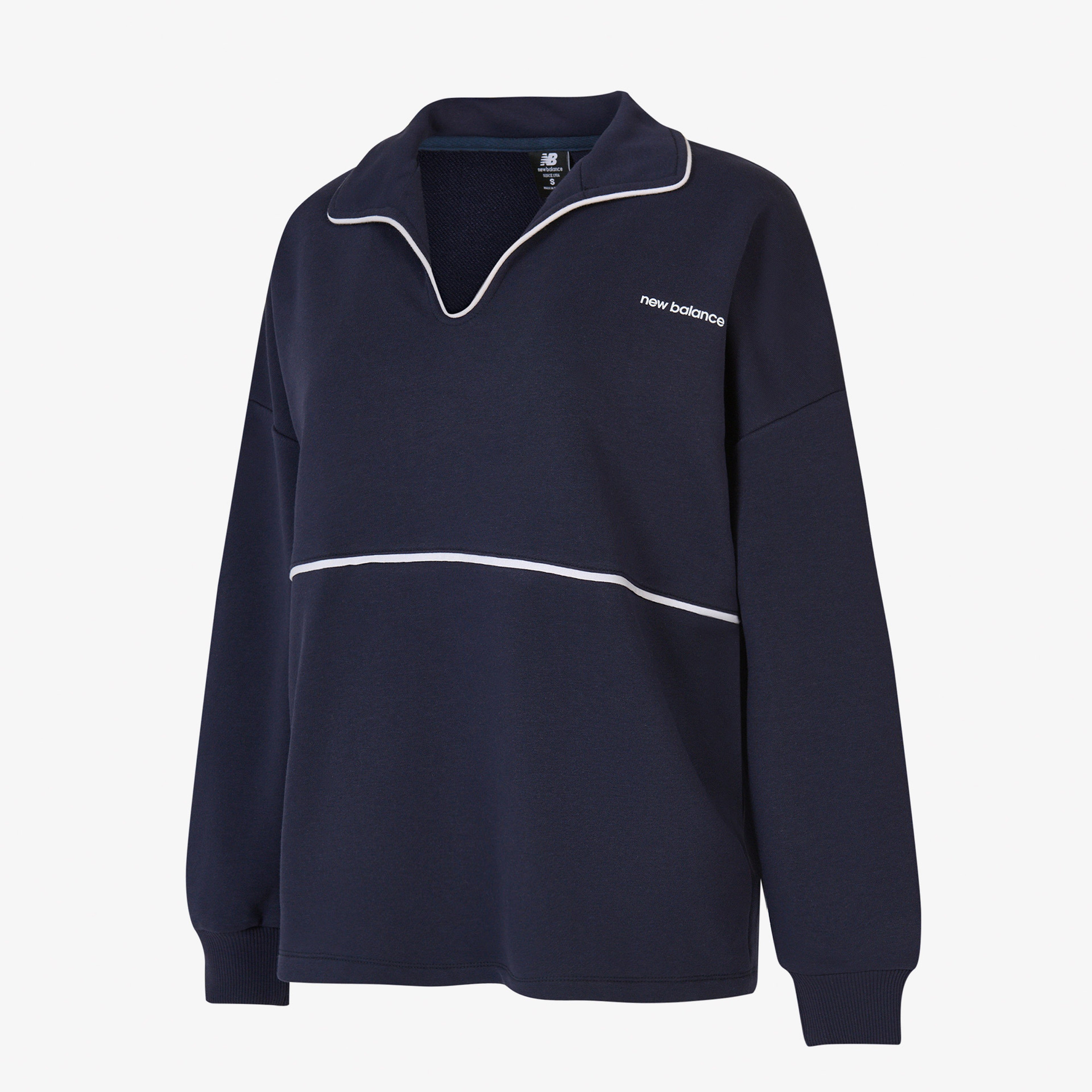 New Balance WNC3402 Kadın Lacivert Sweatshirt