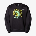 The North Face Oversızed Crew Erkek Siyah Sweatshirt