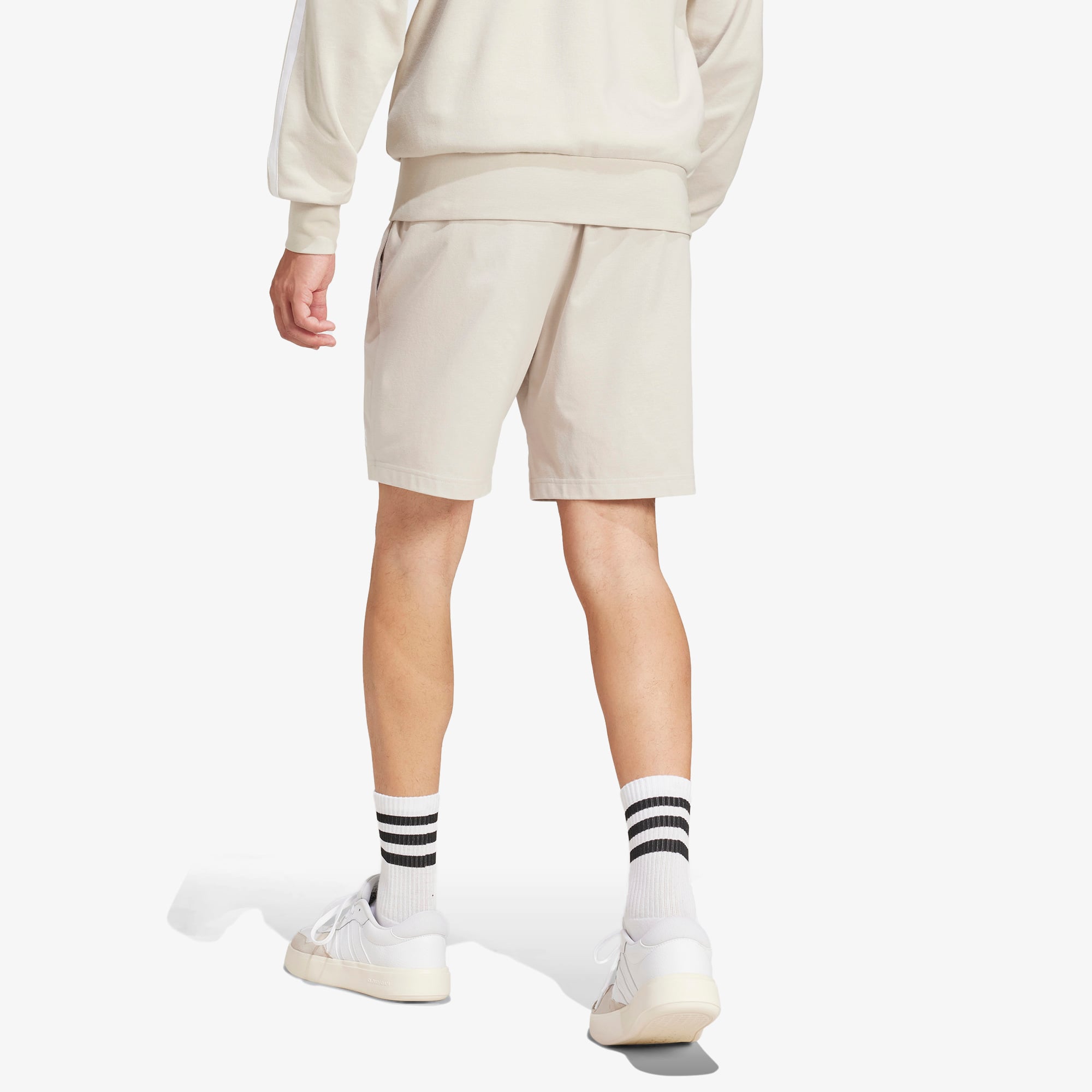 adidas Essentials Linear Single Jersey Erkek Bej Günlük Şort