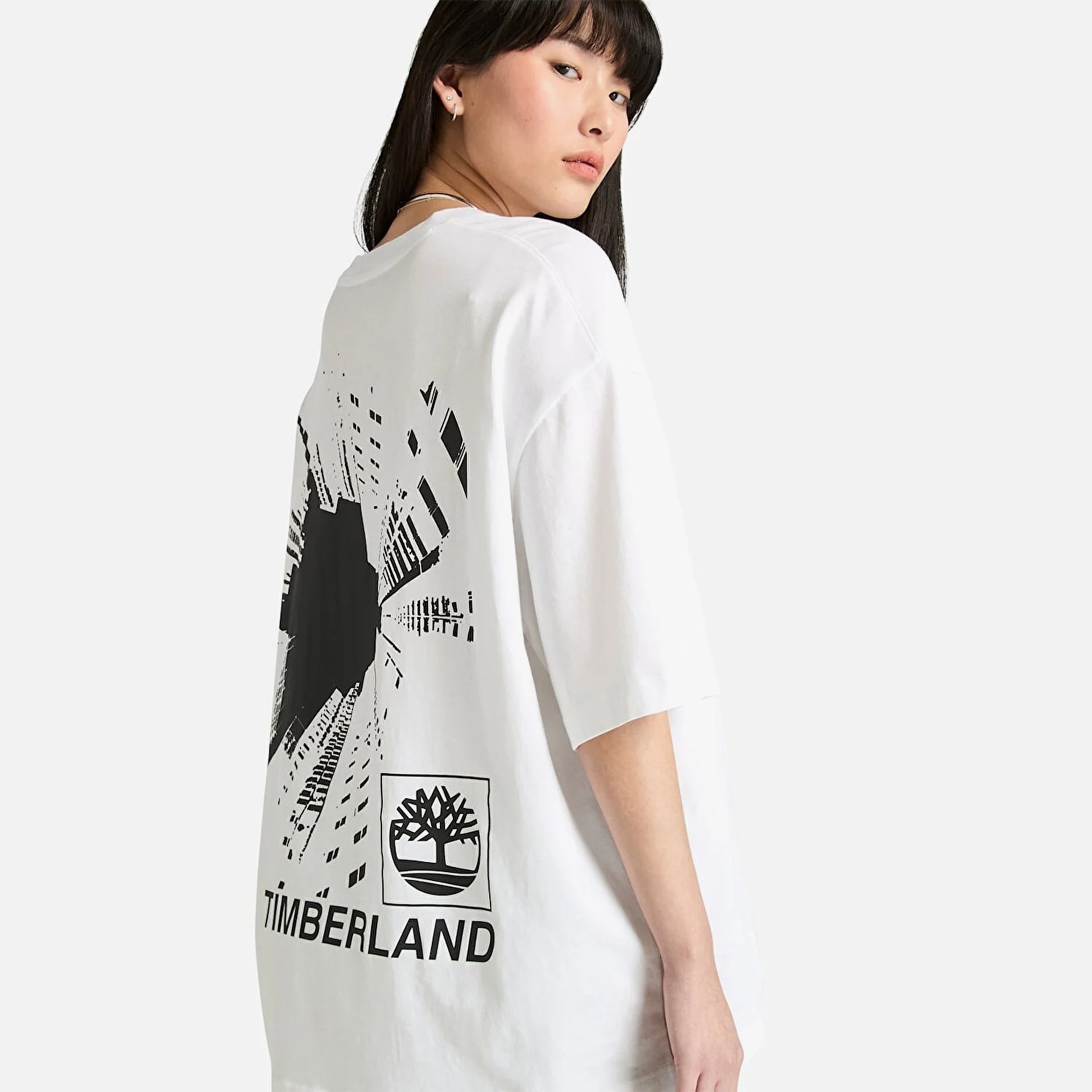 Timberland Building Blocks Erkek Beyaz T-Shirt