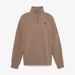 Timberland Small Logo 1/4 Zip Erkek Siyah Sweatshirt