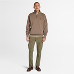 Timberland Small Logo 1/4 Zip Erkek Siyah Sweatshirt