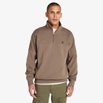 Timberland Small Logo 1/4 Zip Erkek Siyah Sweatshirt