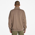 Timberland Small Logo 1/4 Zip Erkek Siyah Sweatshirt