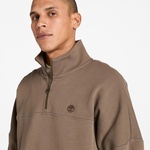 Timberland Small Logo 1/4 Zip Erkek Siyah Sweatshirt