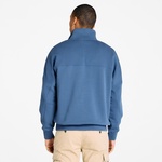 Timberland Small Logo 1/4 Zip Erkek Mavi Sweatshirt