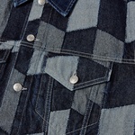 Huf Patchwork Denim Erkek Lacivert Ceket