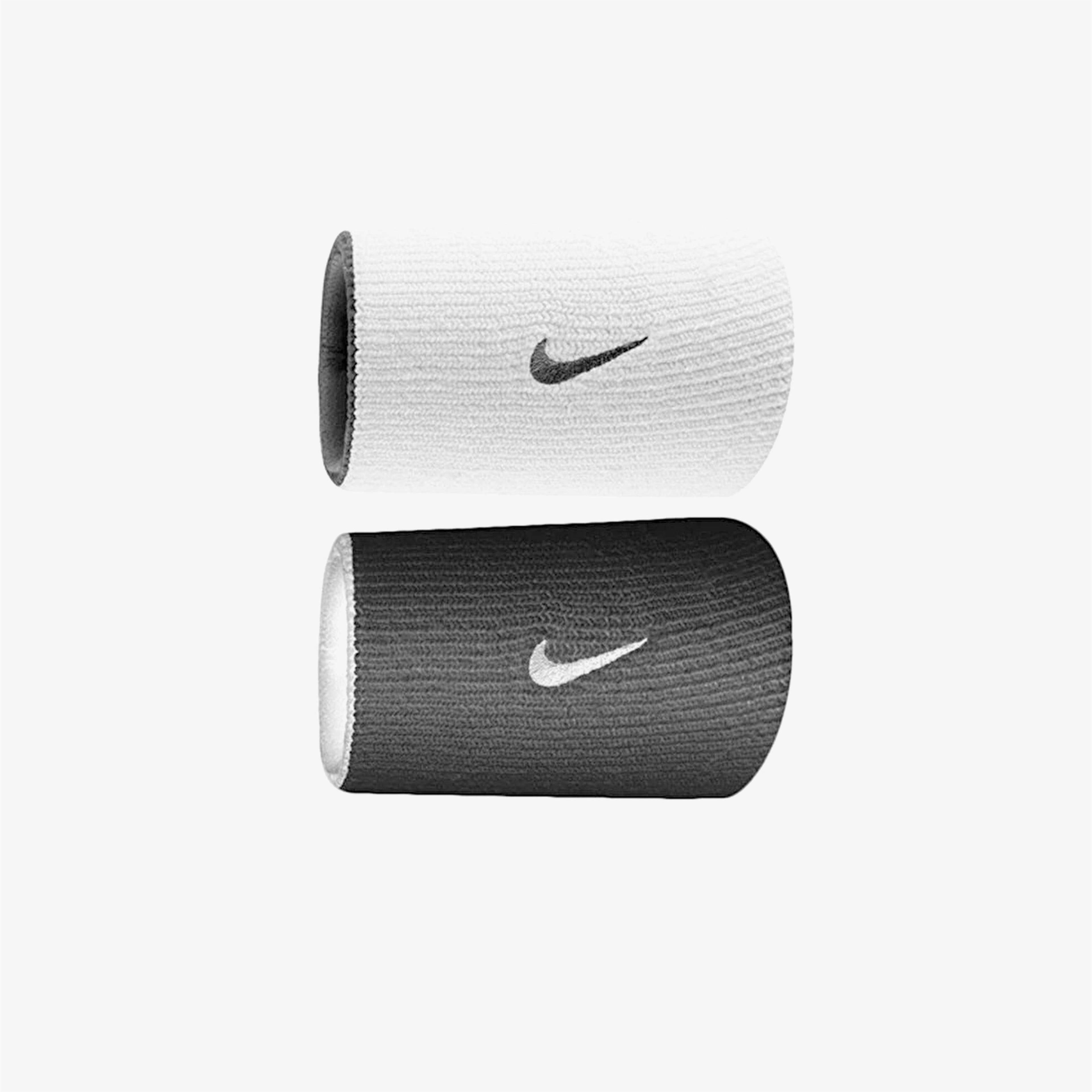 Nike Dri-Fit Double Wide 2li Siyah/Beyaz Bileklik