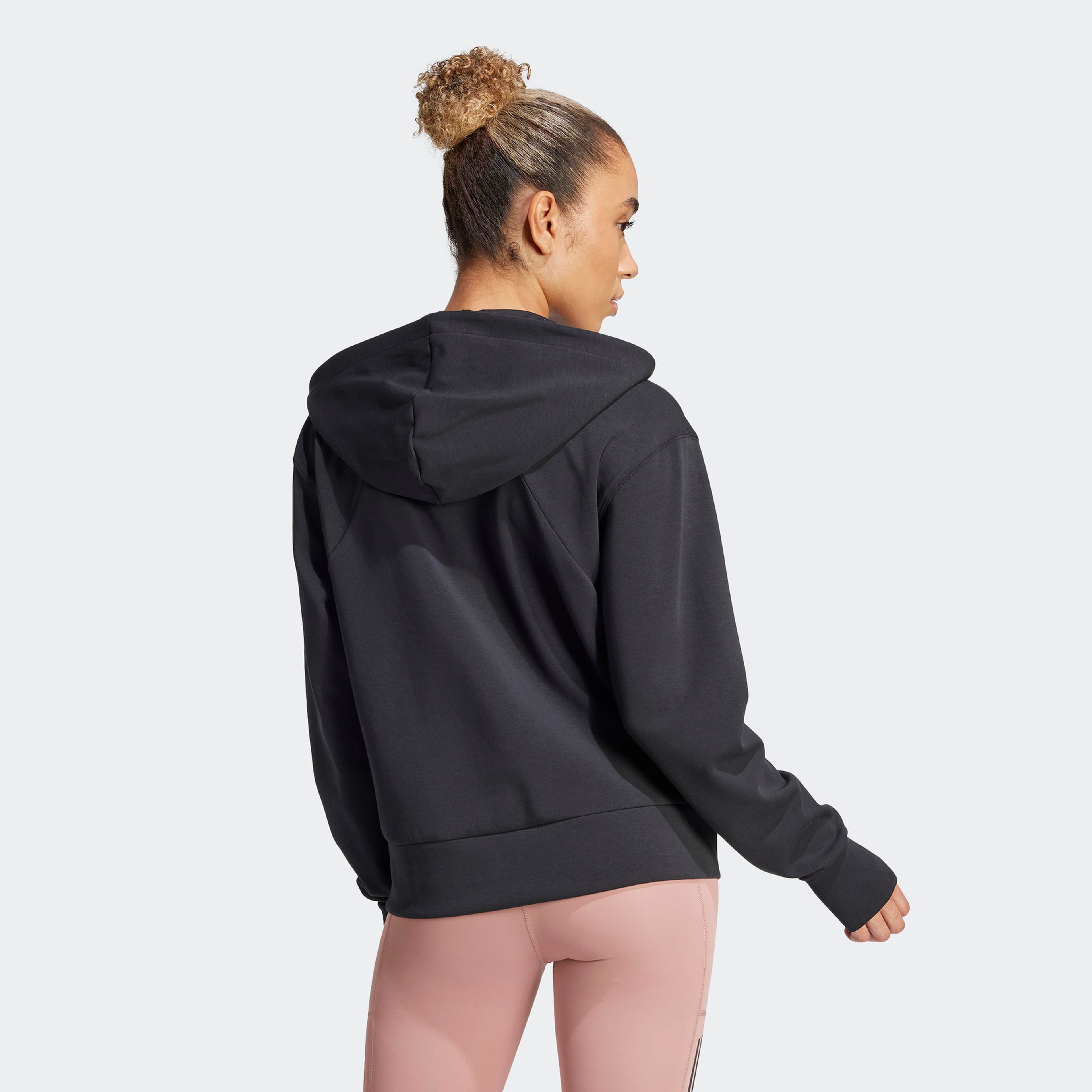 adidas Designed for Training Full-Zip Kadın Siyah Sweatshirt