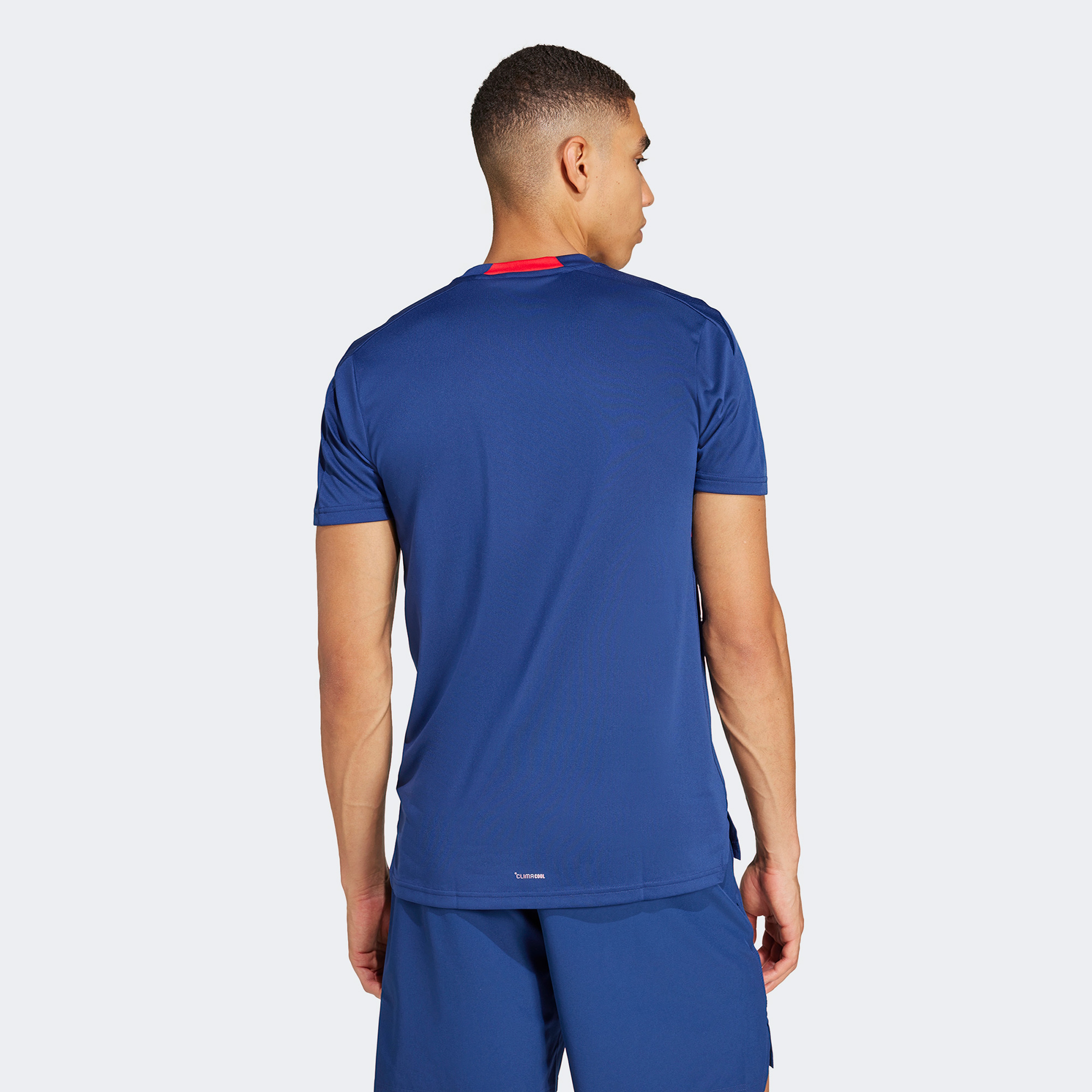 adidas Designed For Legacy Erkek Mavi Antrenman T-Shirt