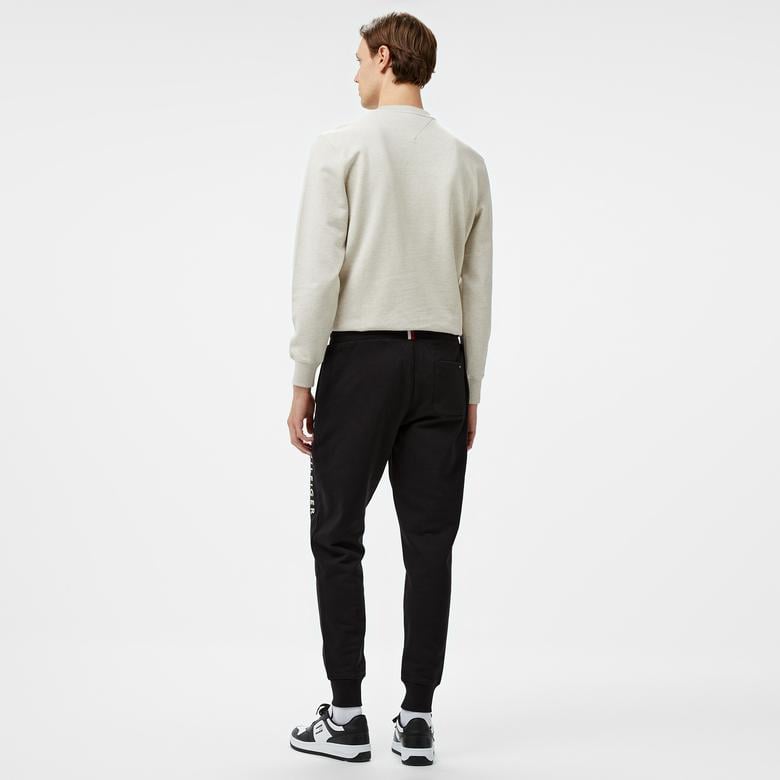 Tommy Hilfiger Tommy Logo Sweatpants Erkek Siyah Eşofman Altı
