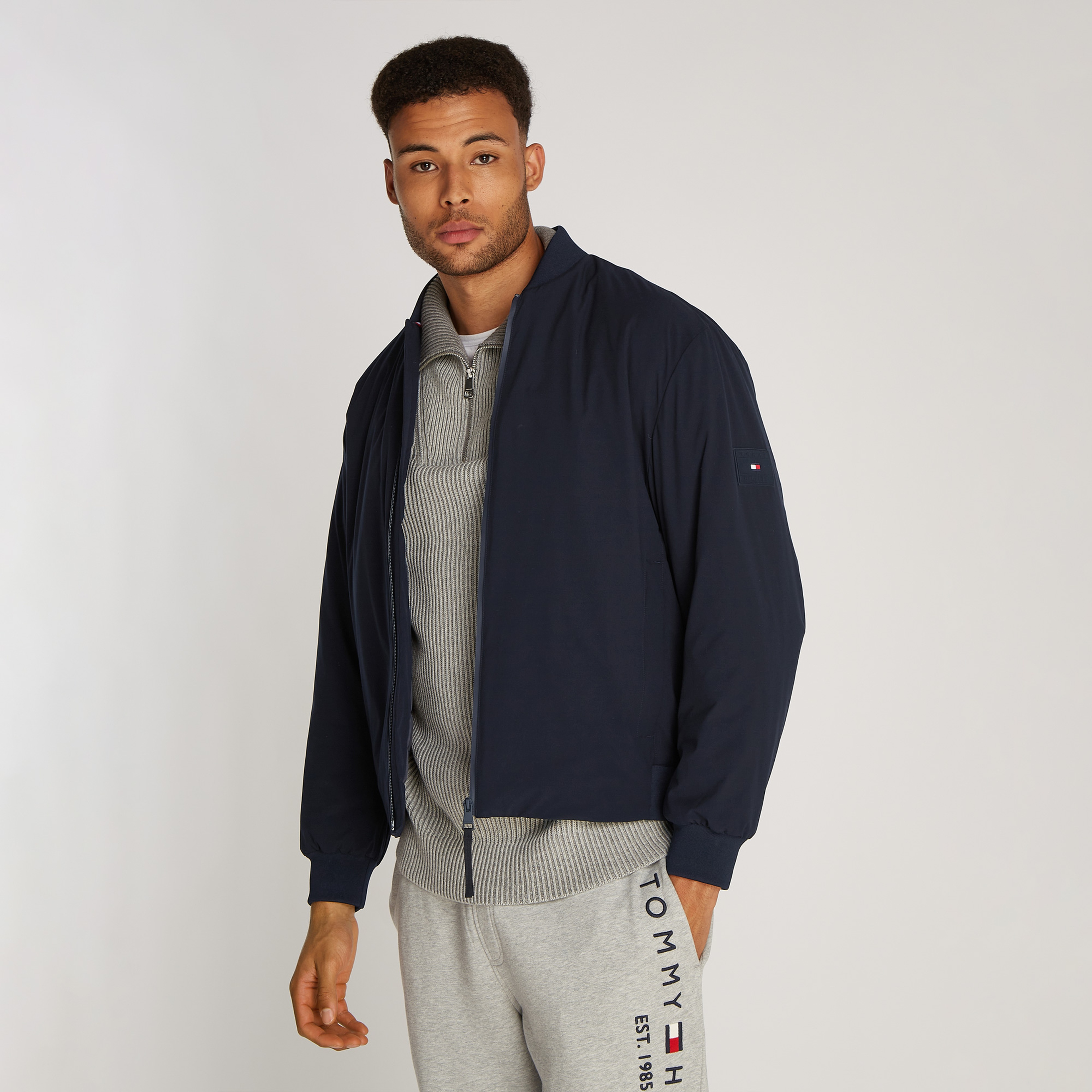 Tommy Hilfiger Erkek Mavi Mont