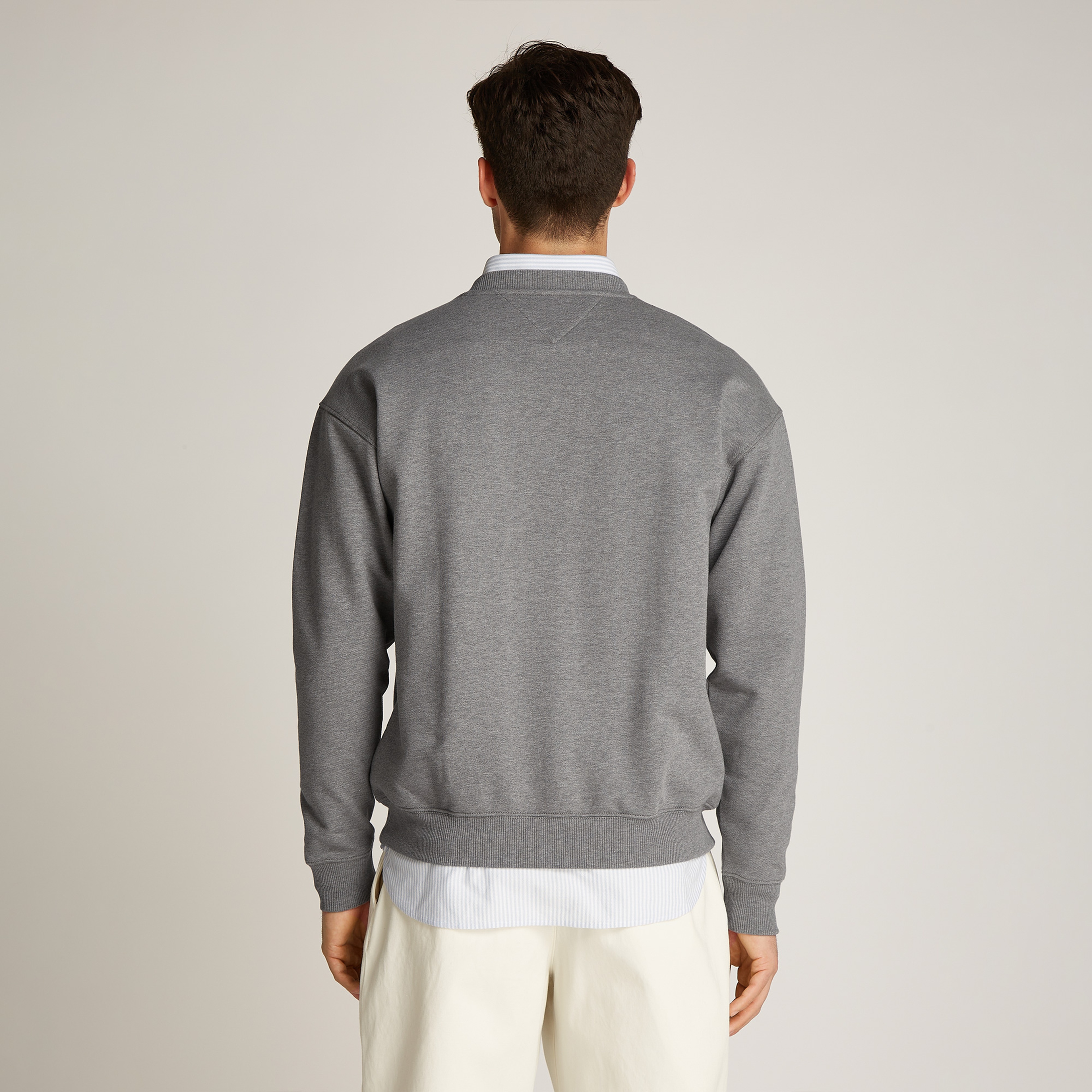 Tommy Hilfiger Erkek Gri Sweatshirt