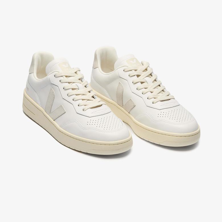 Veja V-90 Leather Kadın Beyaz Sneaker