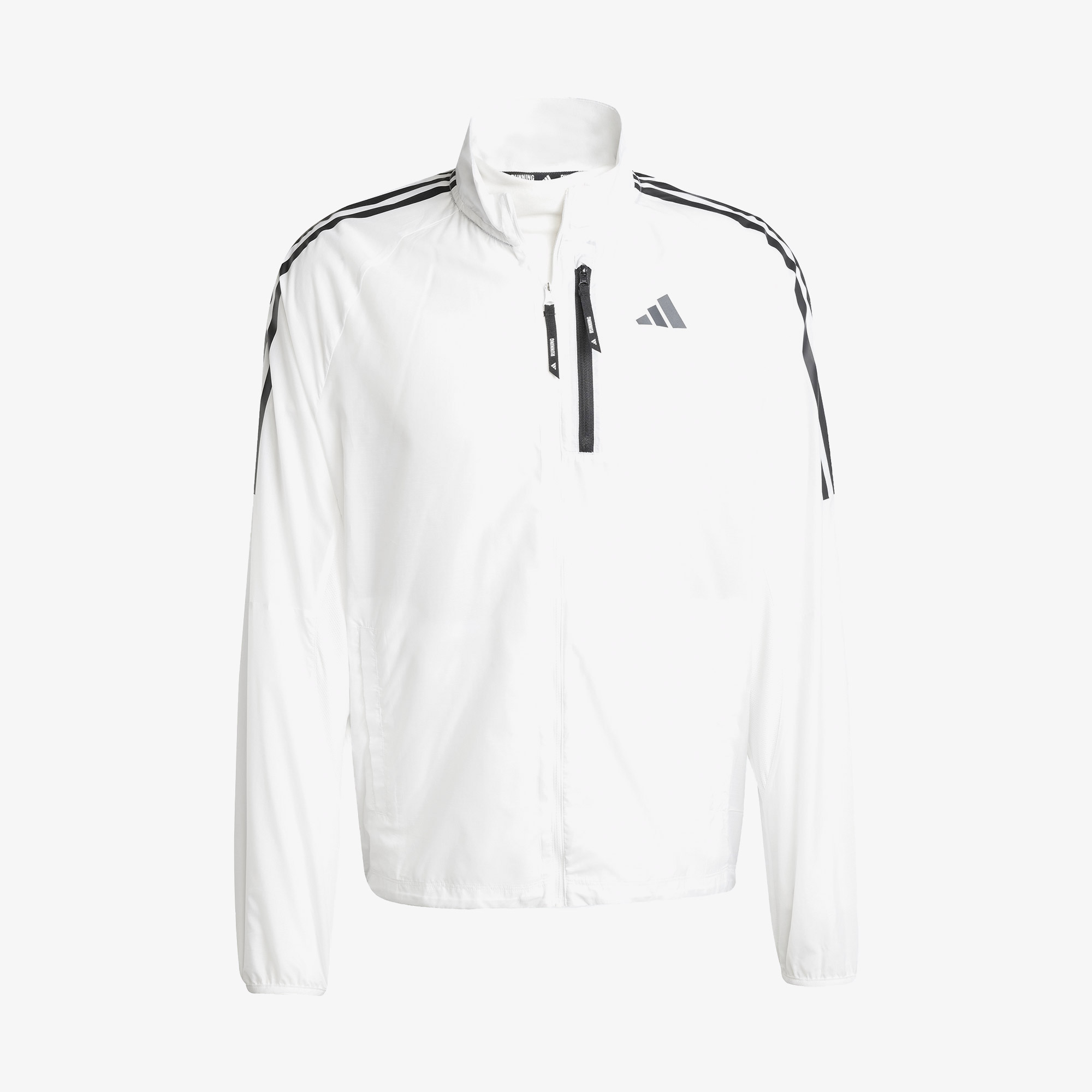 adidas Own the Run 3 Stripes Erkek Beyaz Ceket