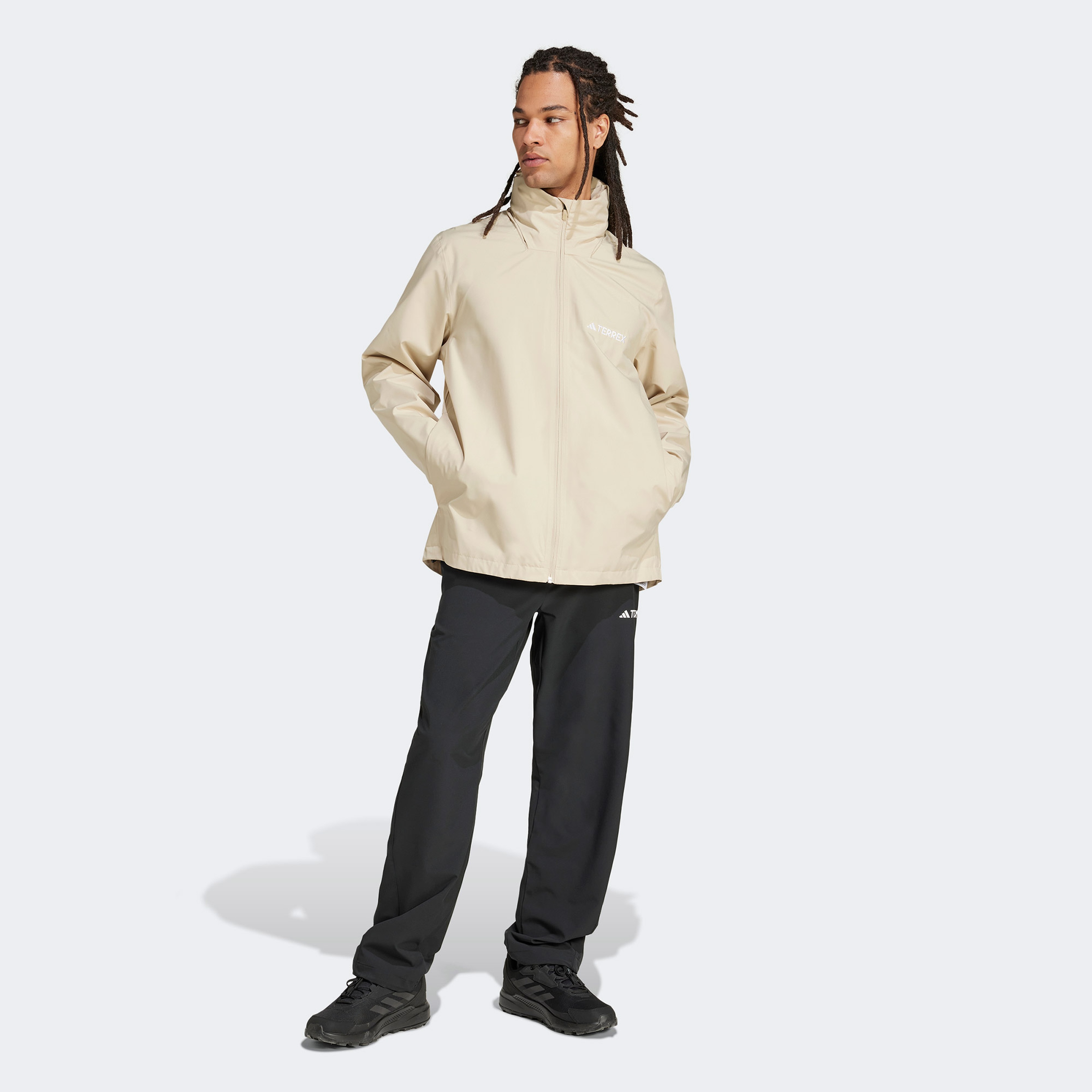 adidas Multi Essentials 2L Erkek Bej Yağmurluk