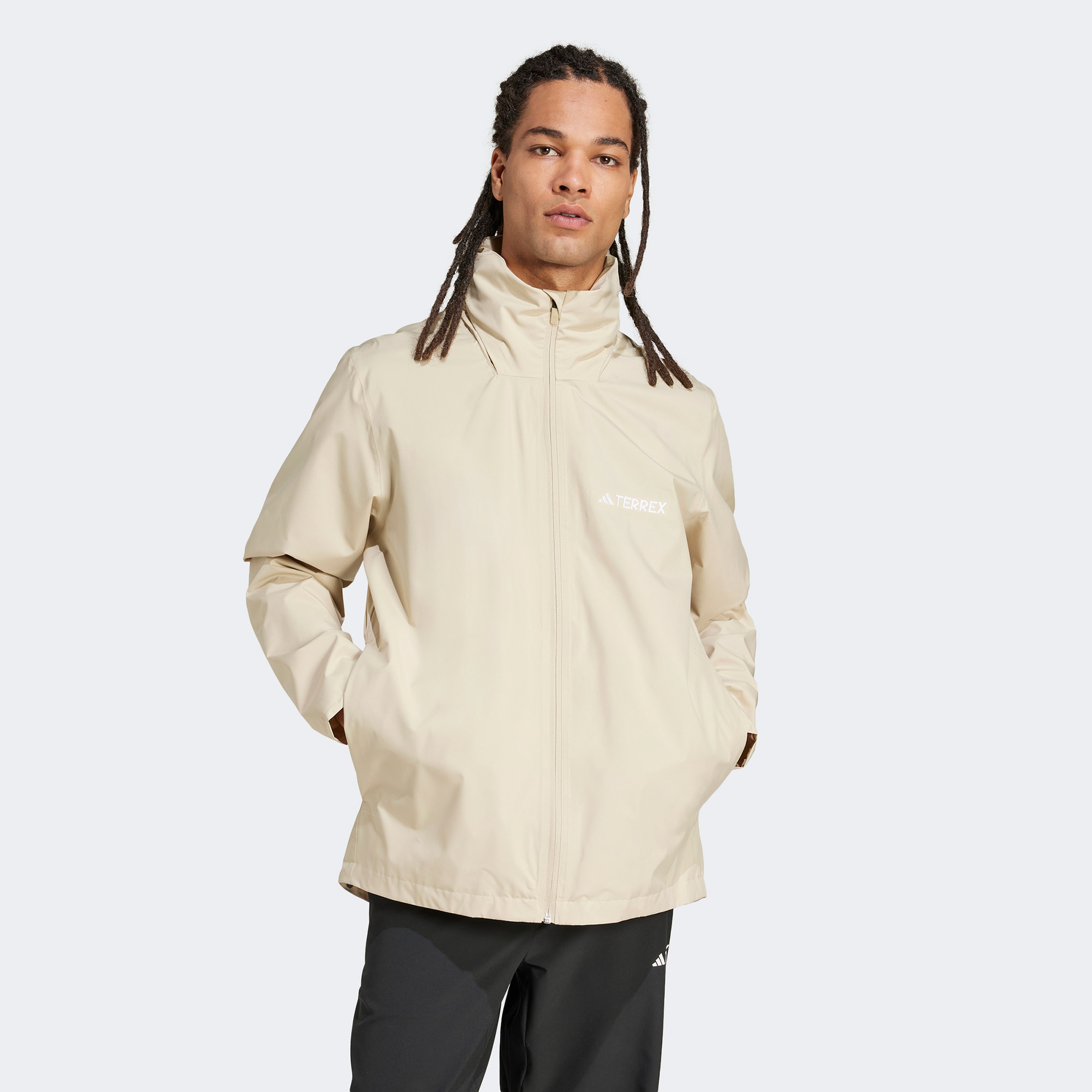 adidas Multi Essentials 2L Erkek Bej Yağmurluk