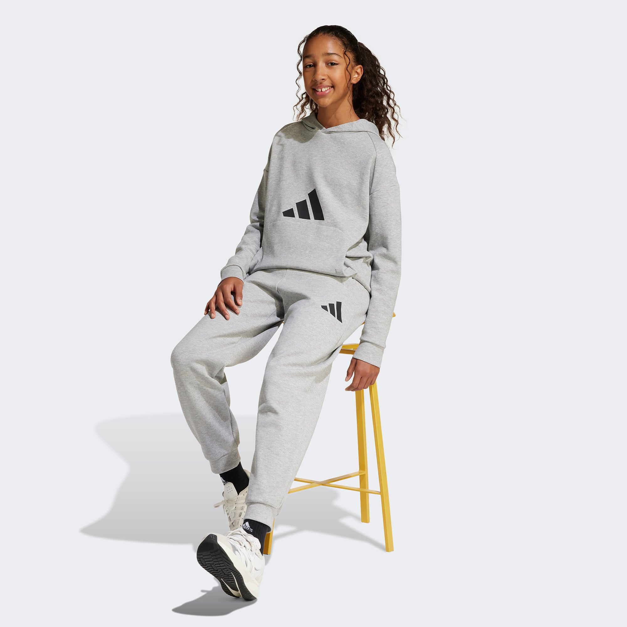 adidas Future Icons Logo Çocuk Gri Eşofman Altı