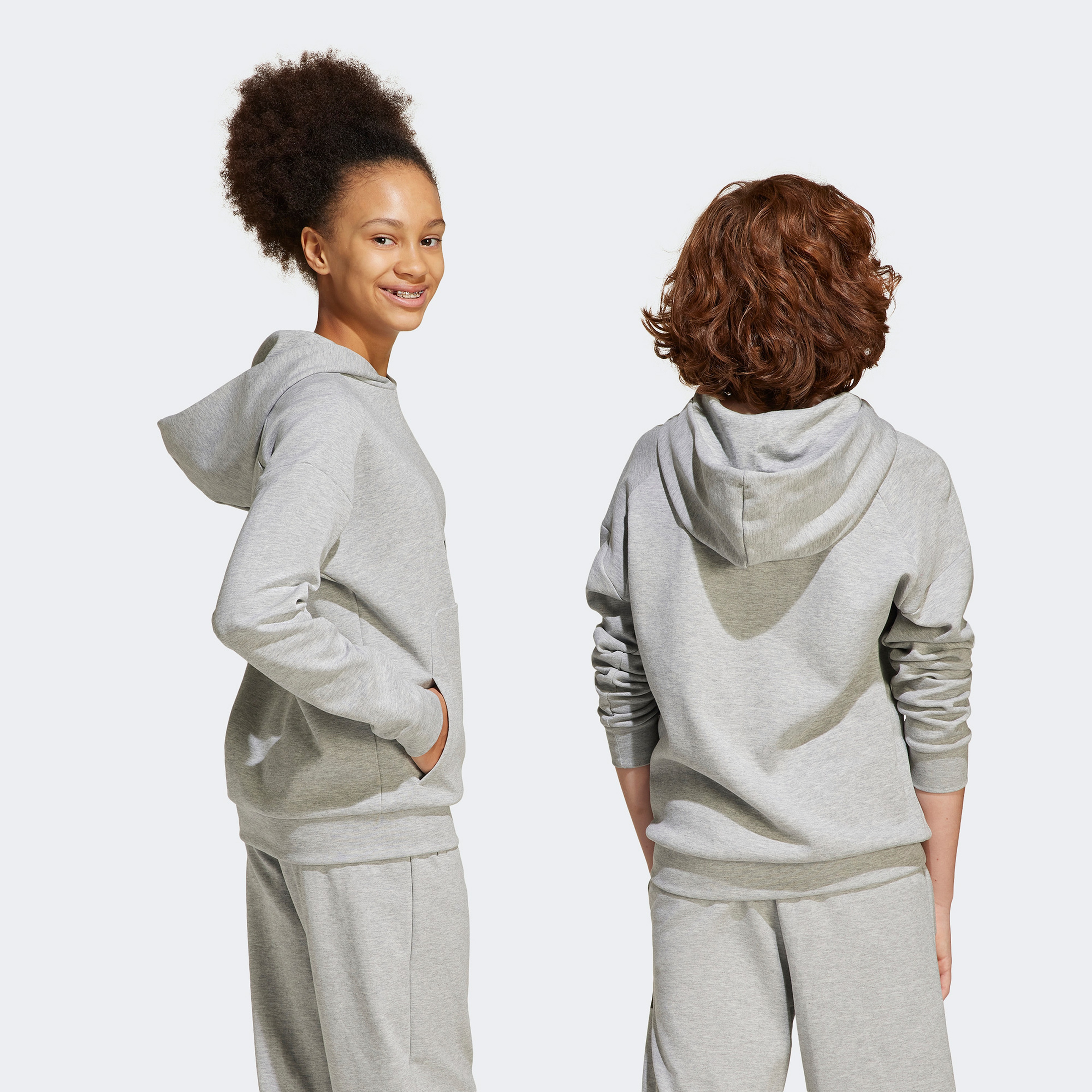 adidas Future Icons Logo Çocuk Gri Sweatshirt