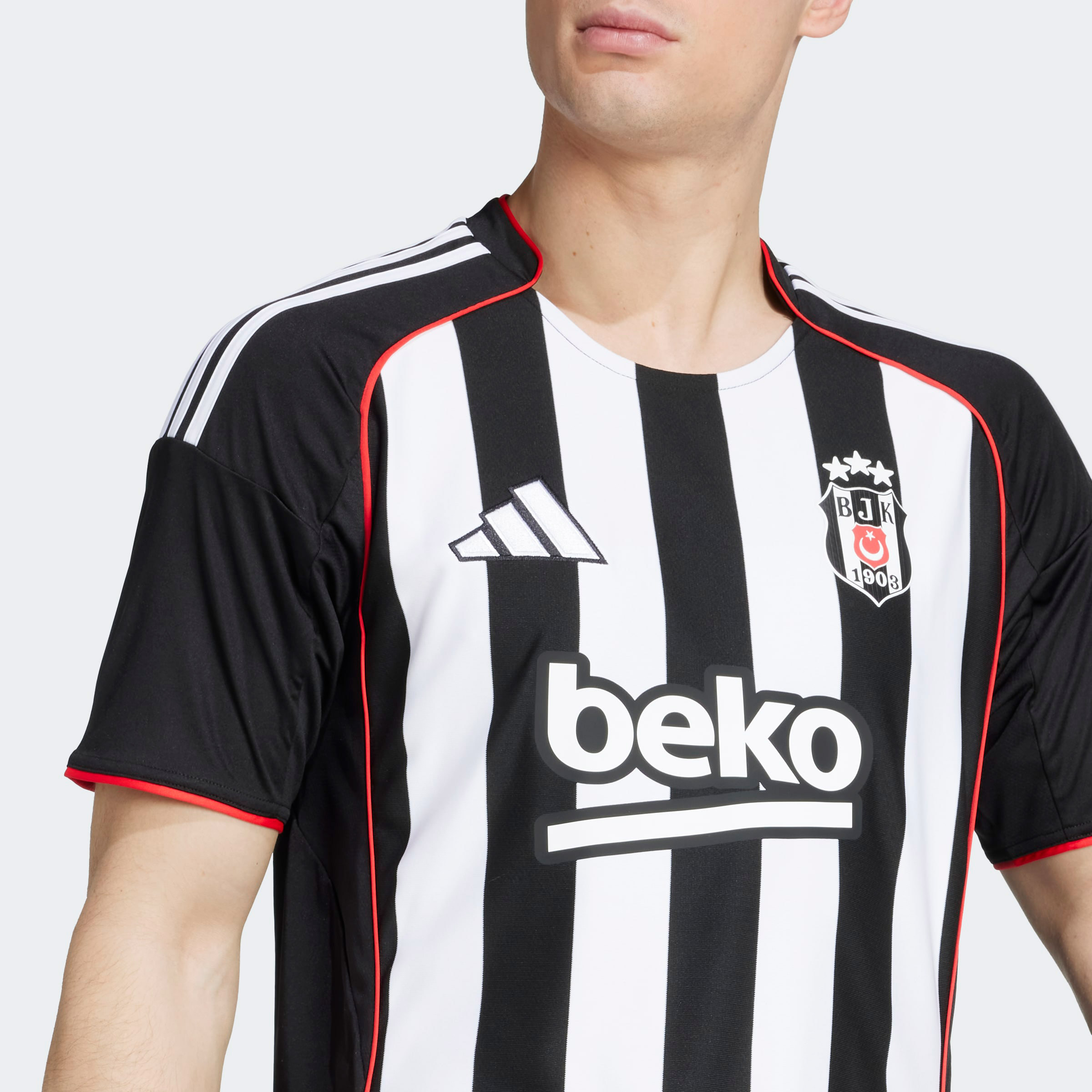 adidas Beşiktaş JK 25/26Erkek Siyah Deplasman Futbol Forması