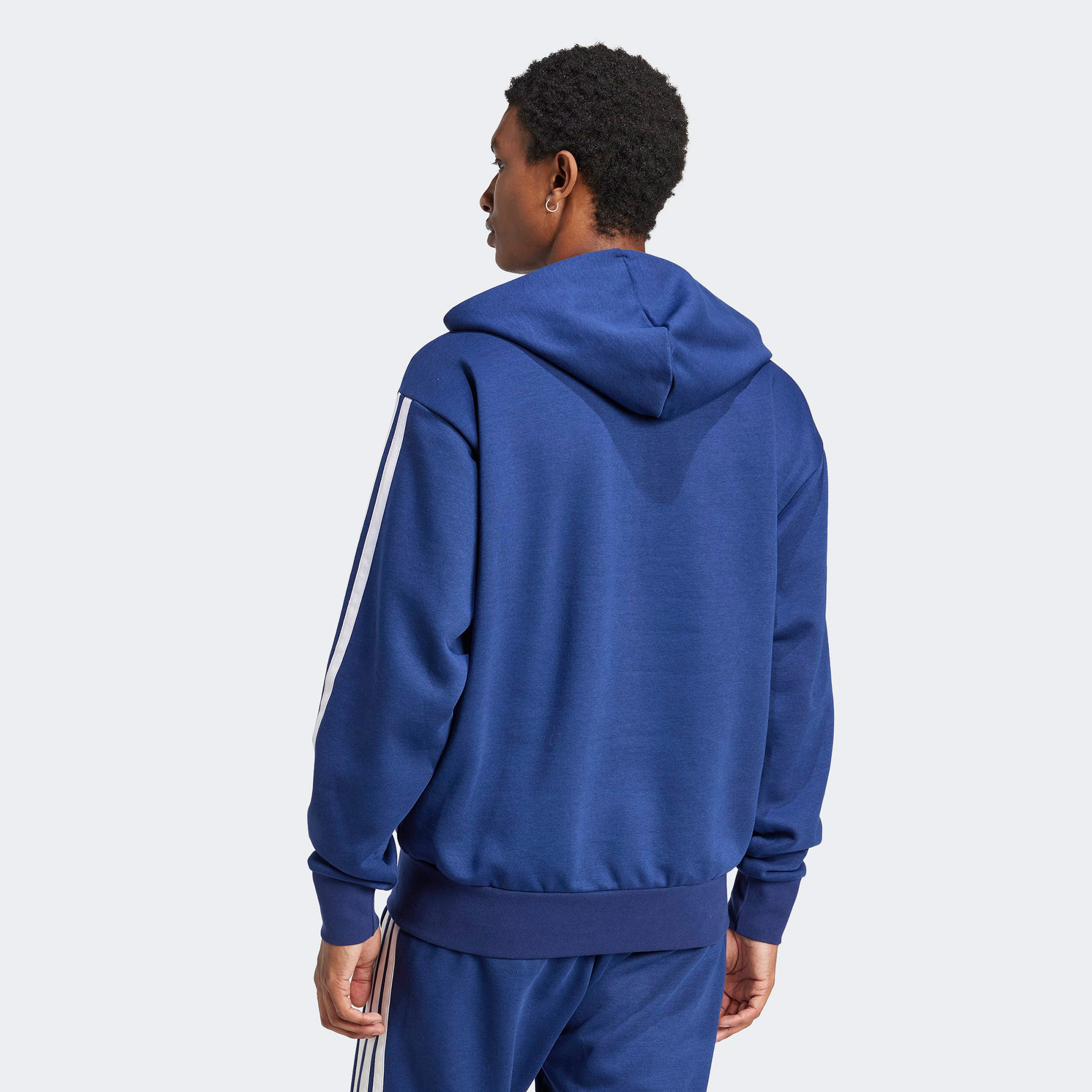adidas Essentials 3 Stripes Erkek Lacivert Eşofman Üstü