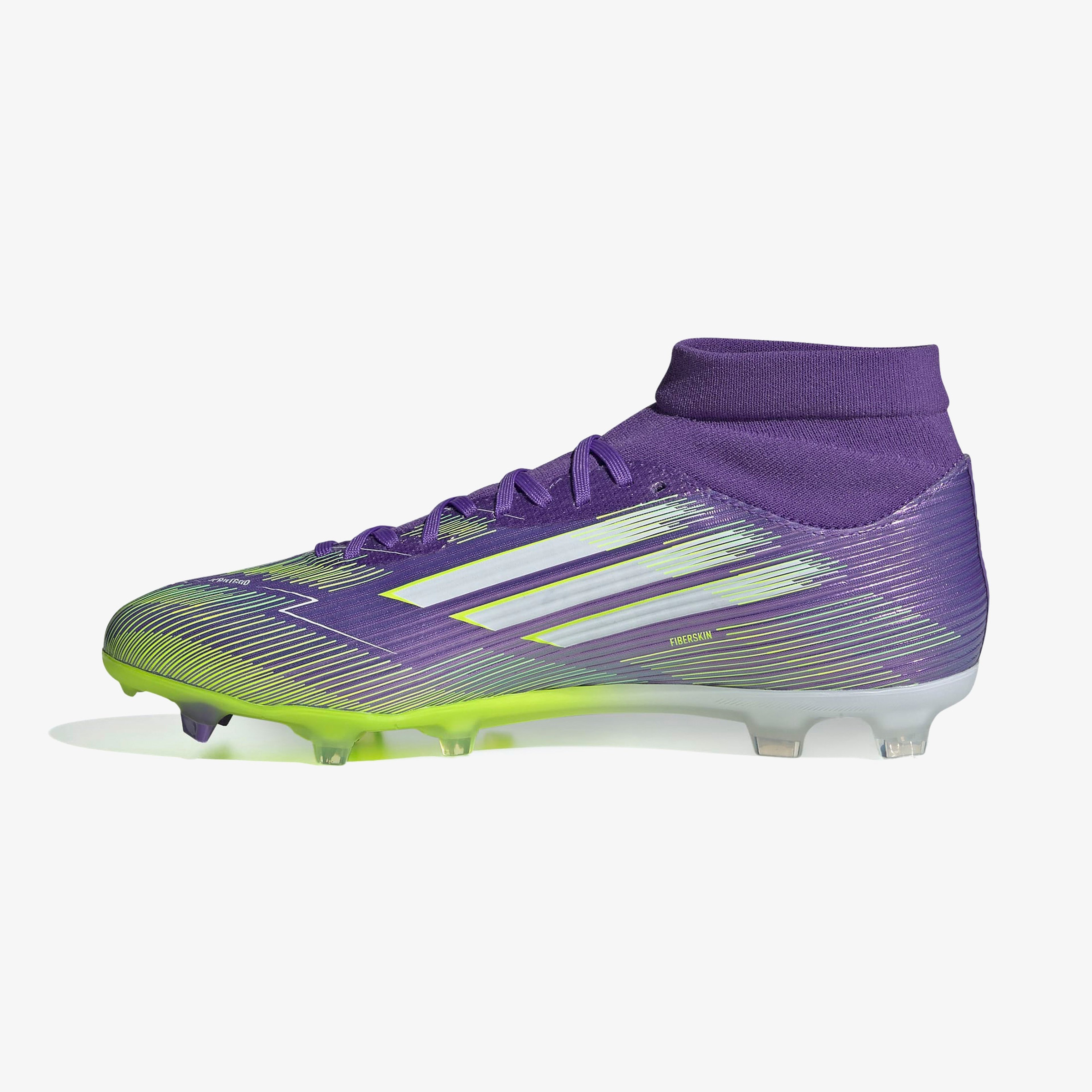 adidas F50 League Mid Firm-Multi Ground Erkek Mor Çim Saha Kramponu
