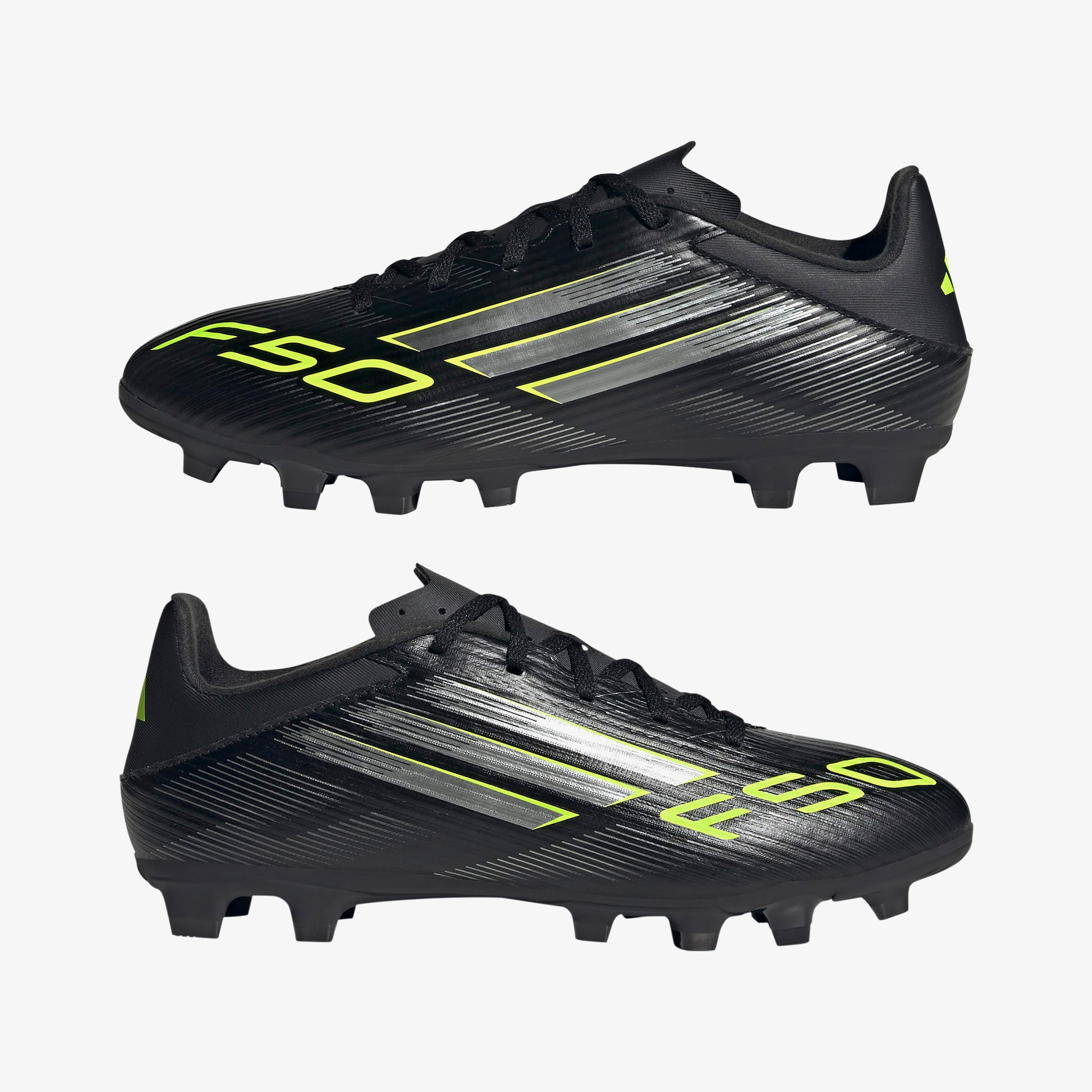 adidas F50 Club Firm-Multi Ground Erkek Siyah Çim Saha Kramponu