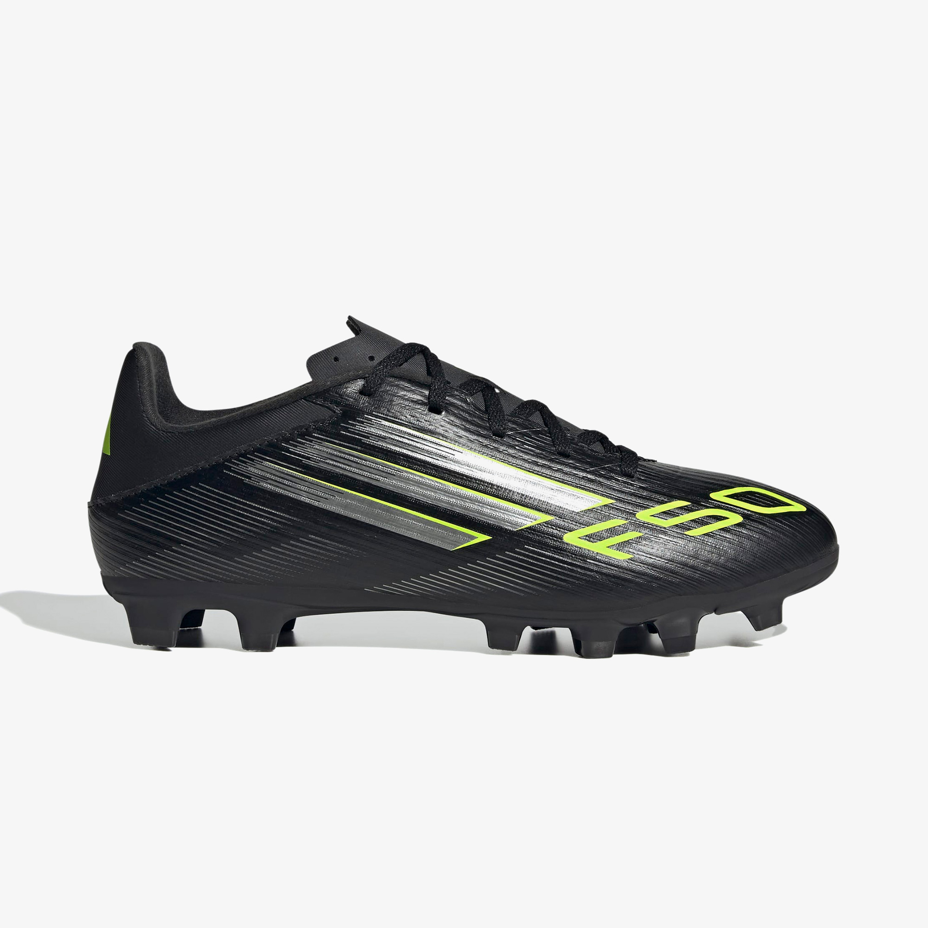 adidas F50 Club Firm-Multi Ground Erkek Siyah Çim Saha Kramponu
