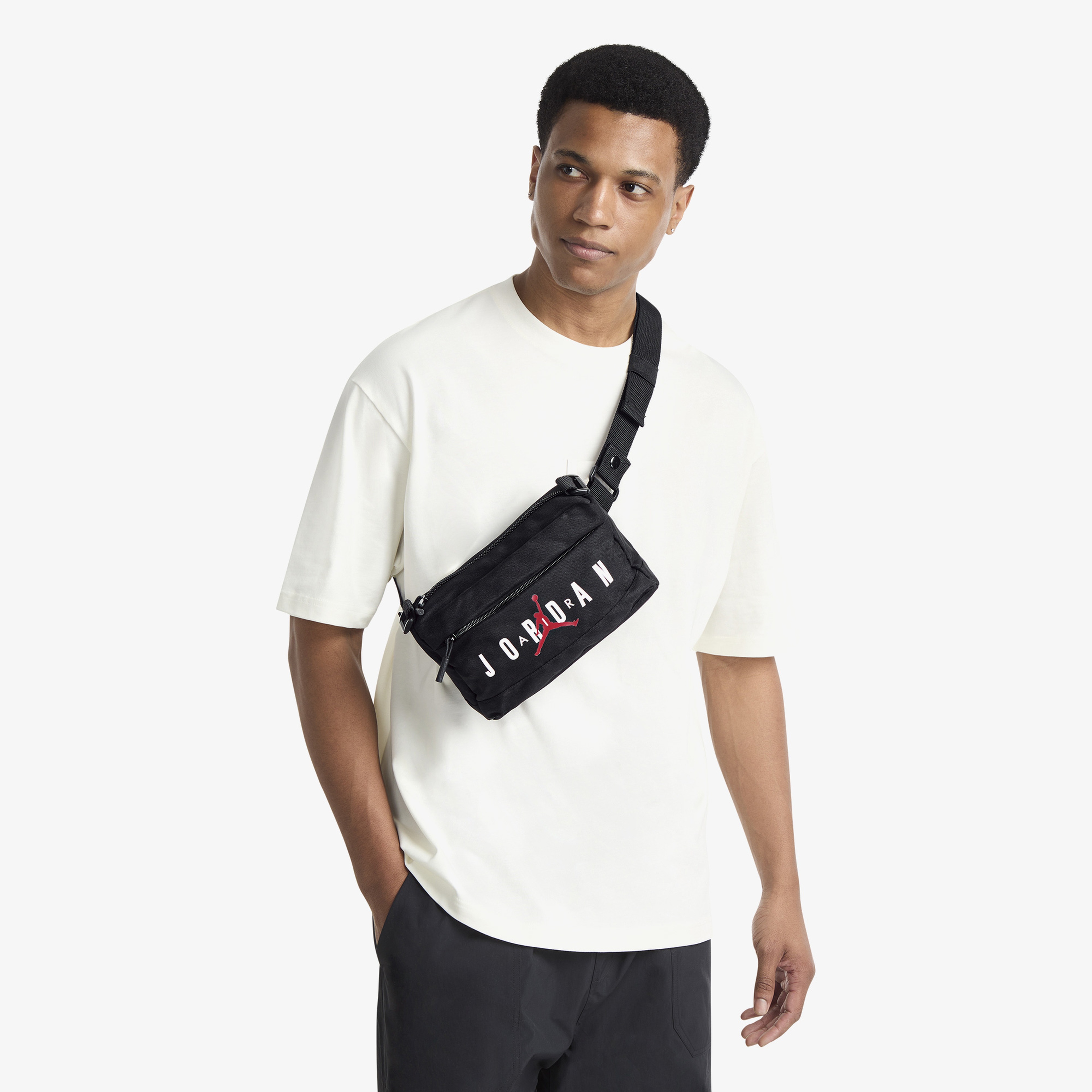 Jordan Jam Hbr Crossbody Çocuk Siyah Bel Çantası