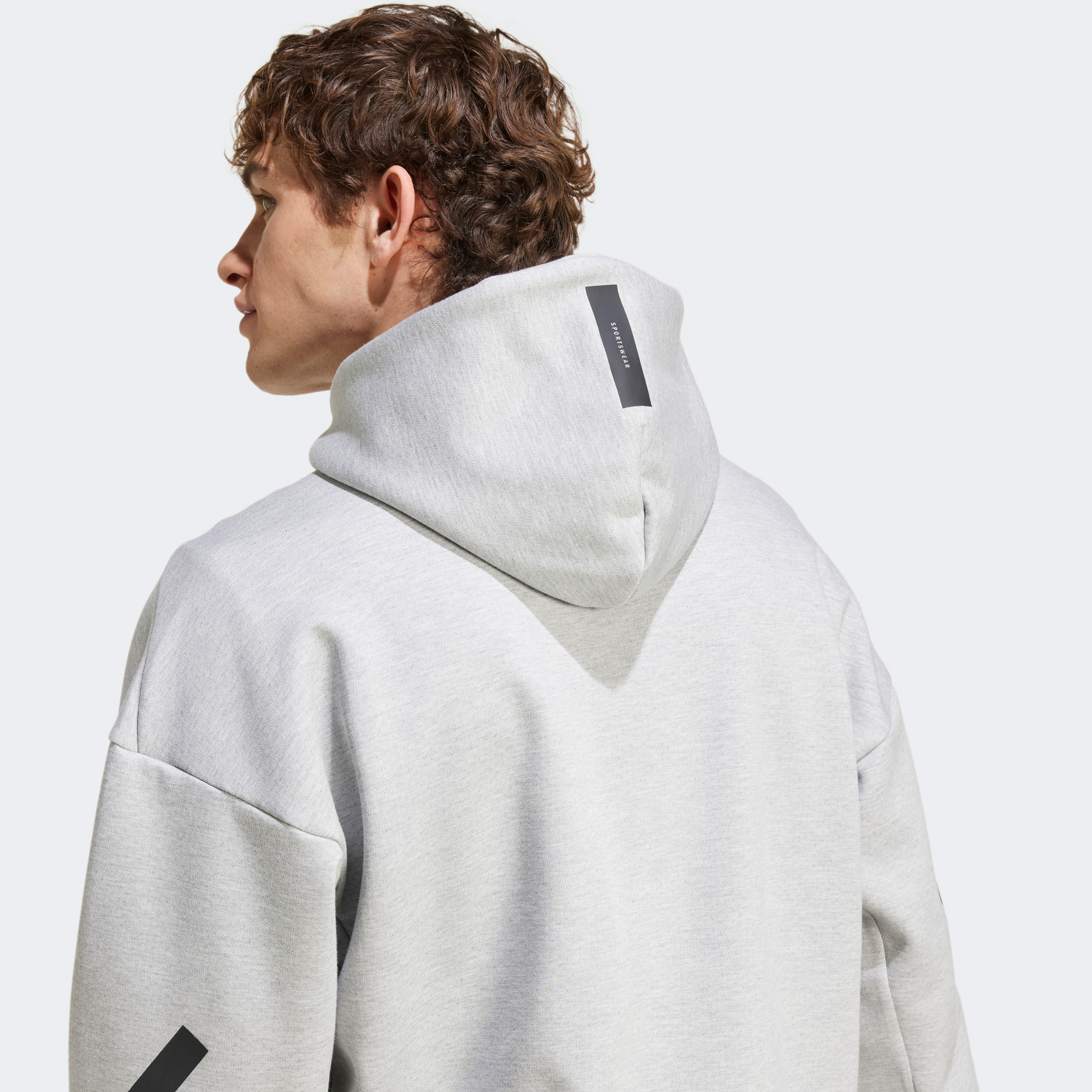 adidas Z.N.E. Full-Zip Erkek Gri Eşofman Üstü