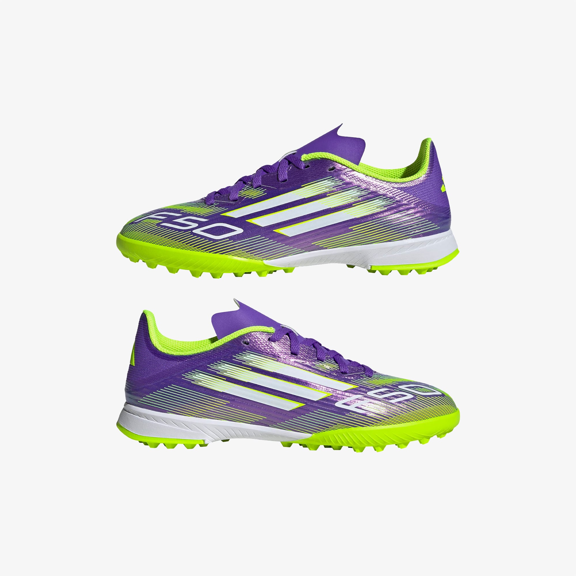 adidas F50 League Çocuk Mor Halı Saha Kramponu