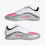 adidas F50 Messi Club Çocuk Beyaz Halı Saha Kramponu