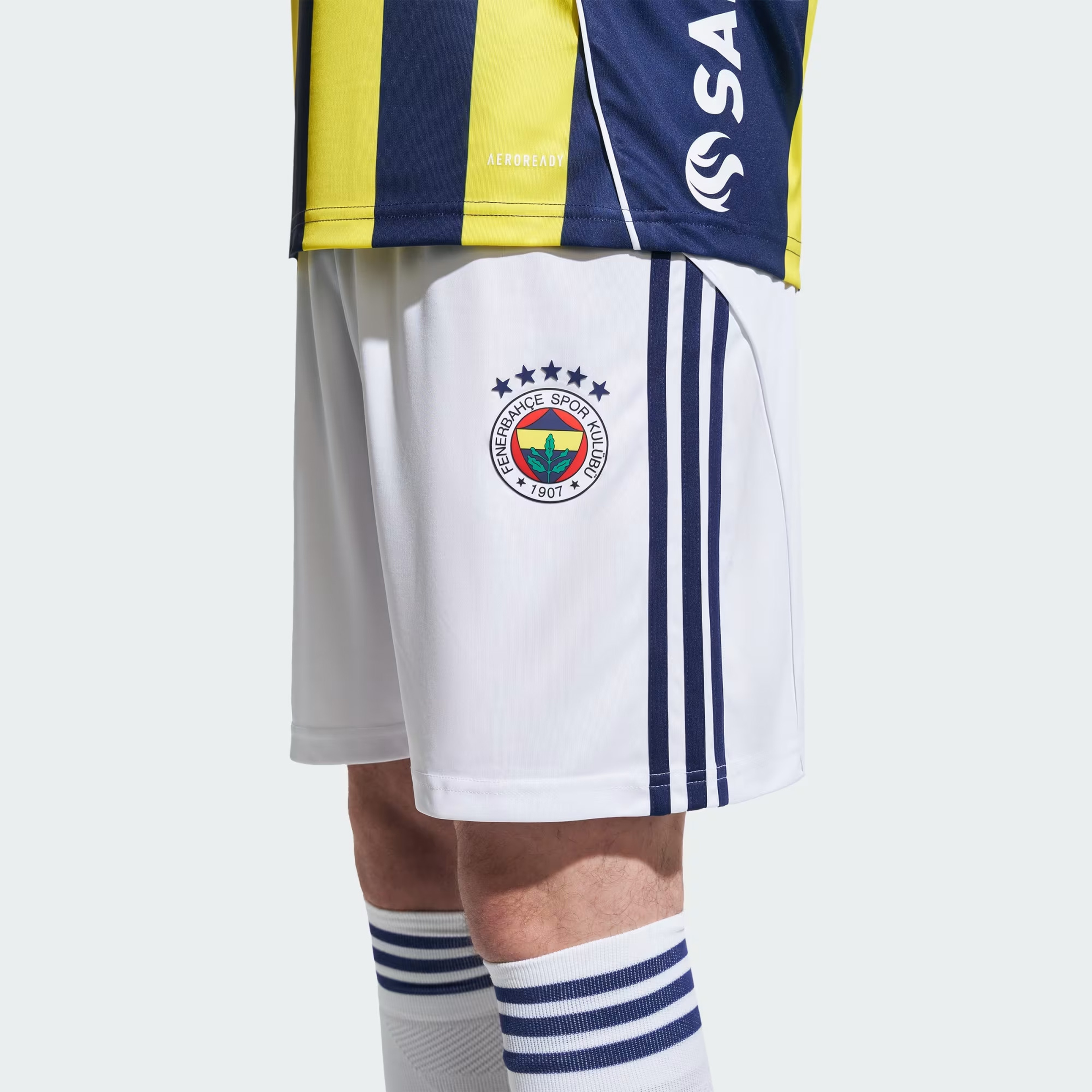 adidas Fenerbahçe 25-26 Erkek Beyaz İç Saha Futbol Şortu