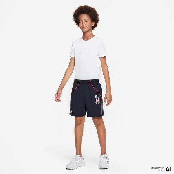 adidas Beşiktaş JK 25/26 Çocuk Siyah Üçüncü Futbol Şortu