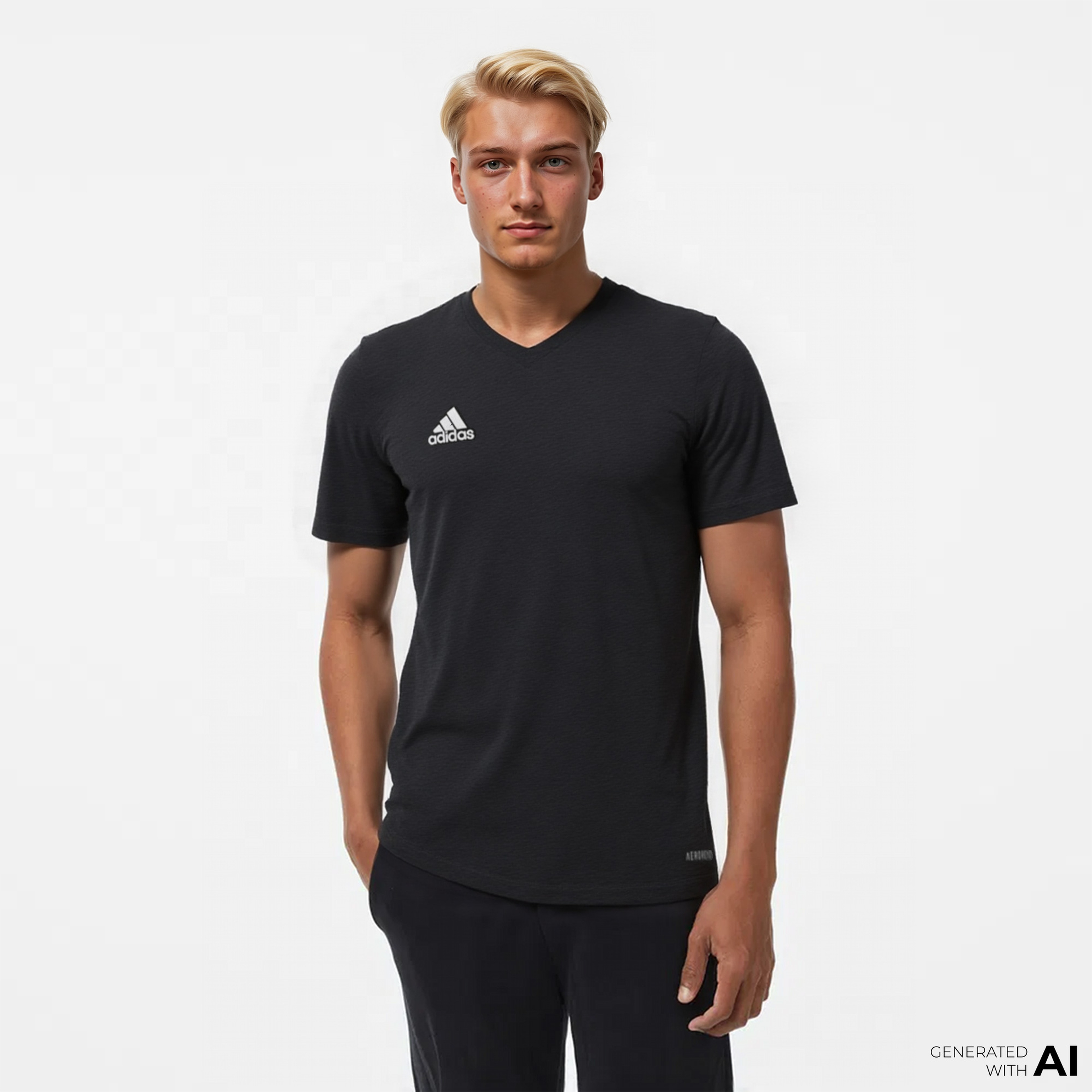 adidas Entrada 22 Erkek Siyah Futbol Forması