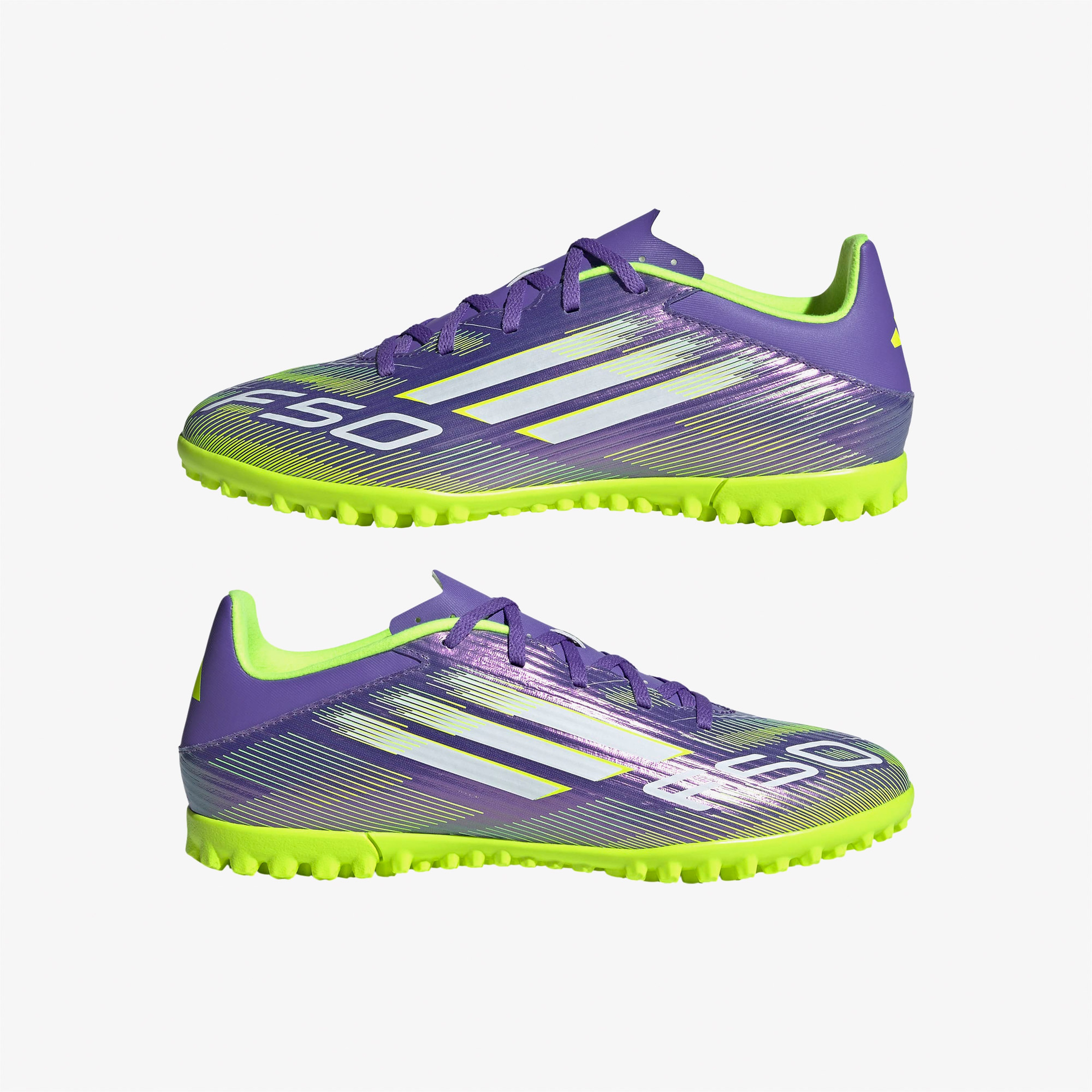 adidas F50 Club Erkek Mor Halı Saha Kramponu