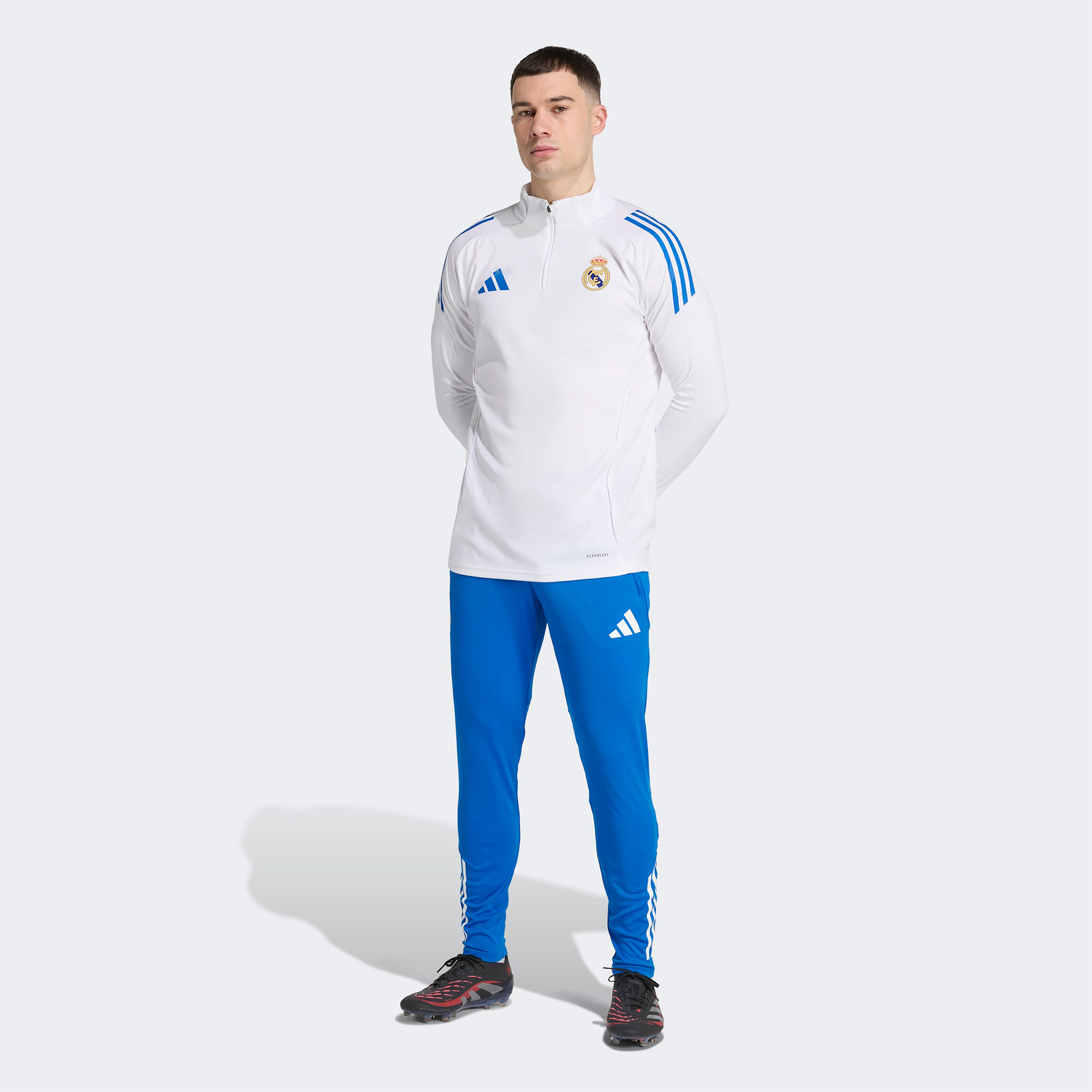 adidas Real Madrid Tiro 25 Competition Training Erkek Mavi Futbol